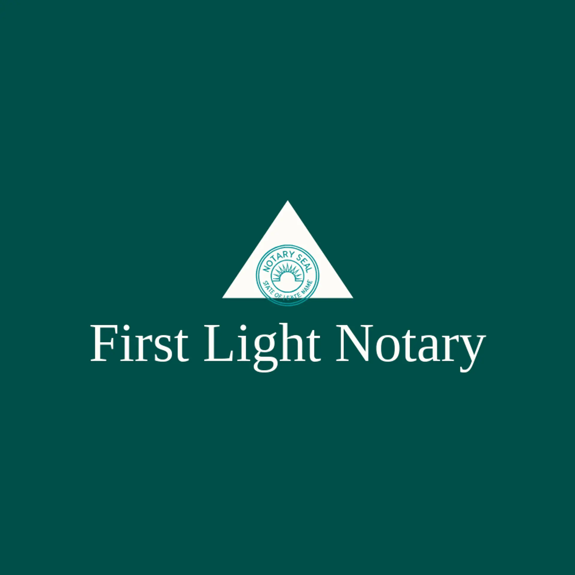 First Light Notary logo for notary public