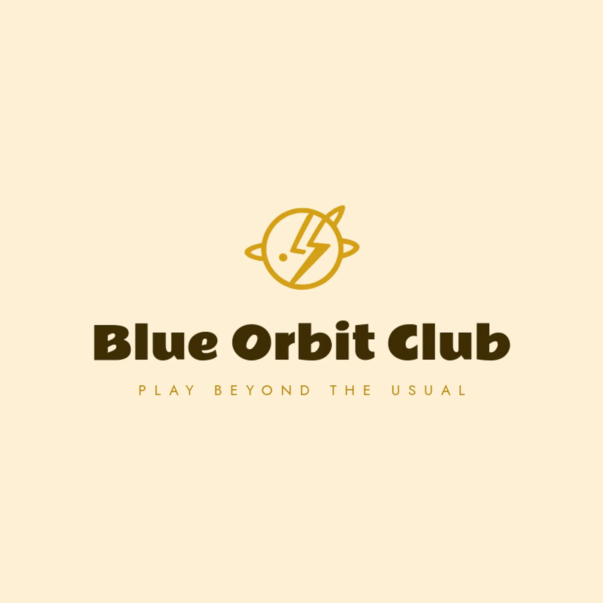 Blue Orbit Club logo for video game