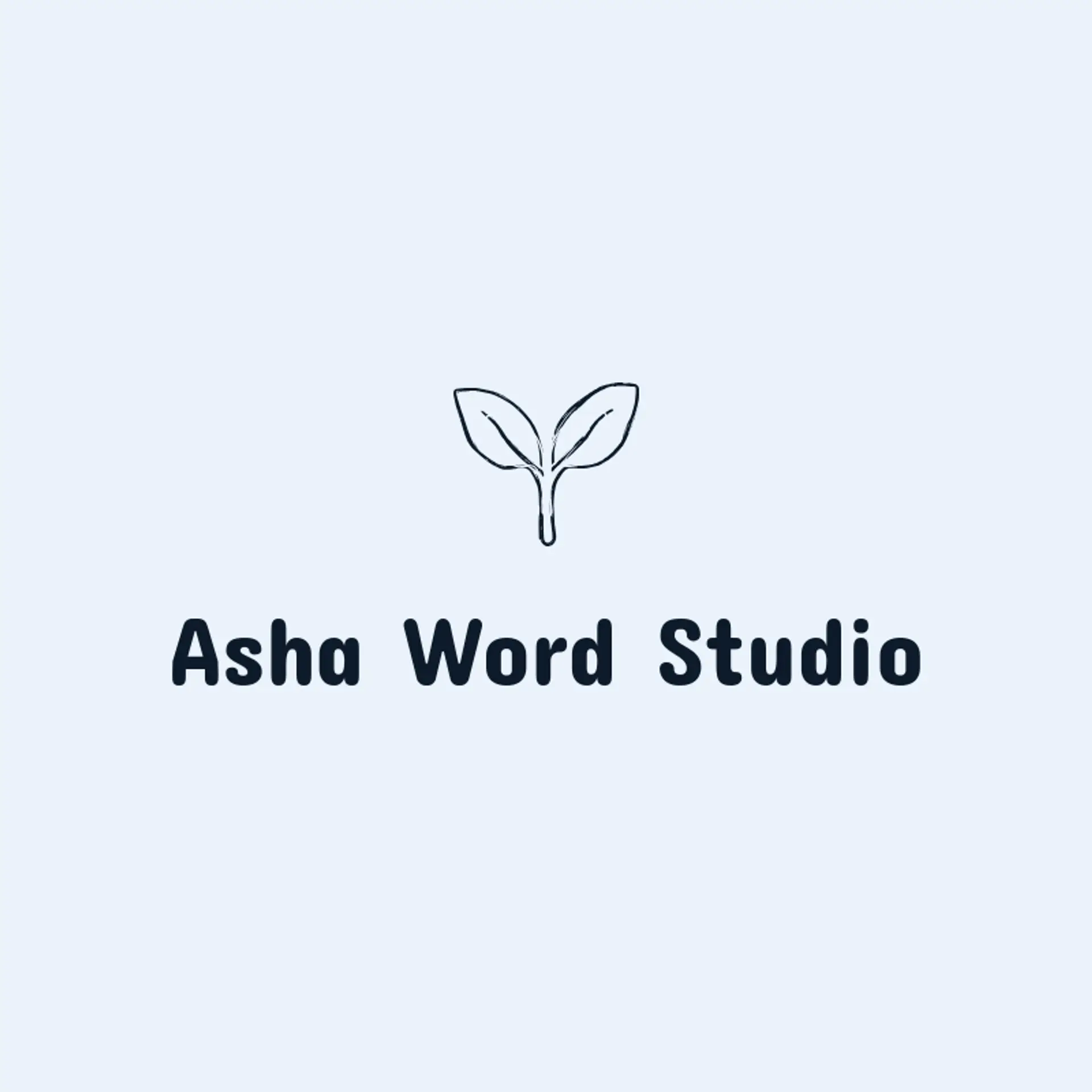 Asha Word Studio logo for hindi
