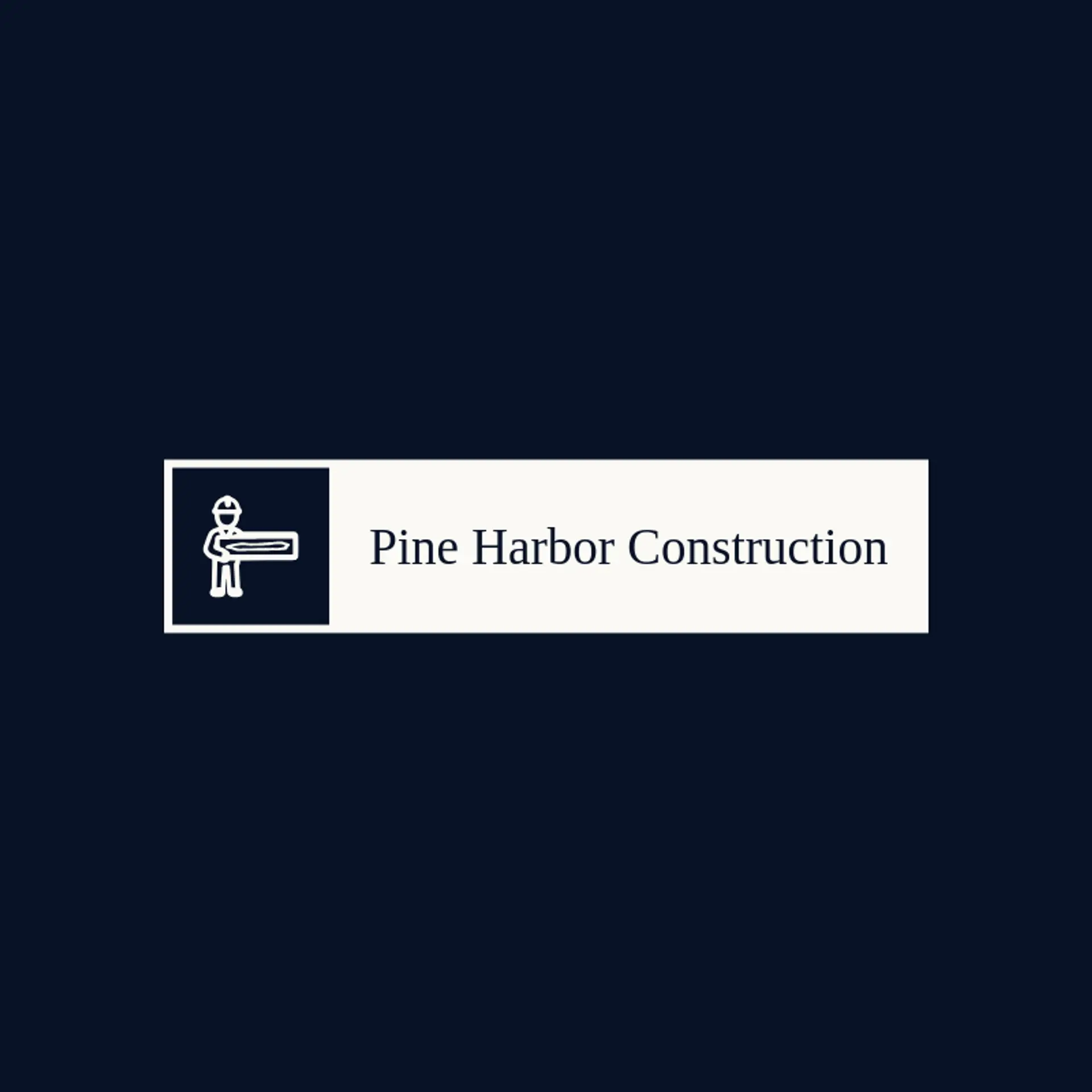 Pine Harbor Construction logo for general contractor