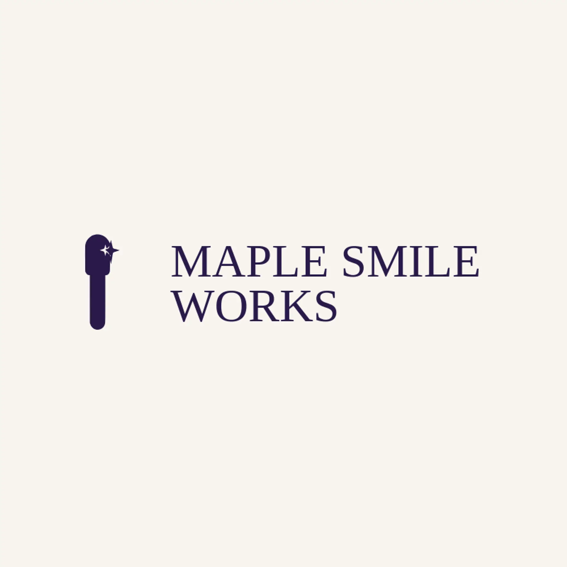 Maple Smile Works logo for dentist