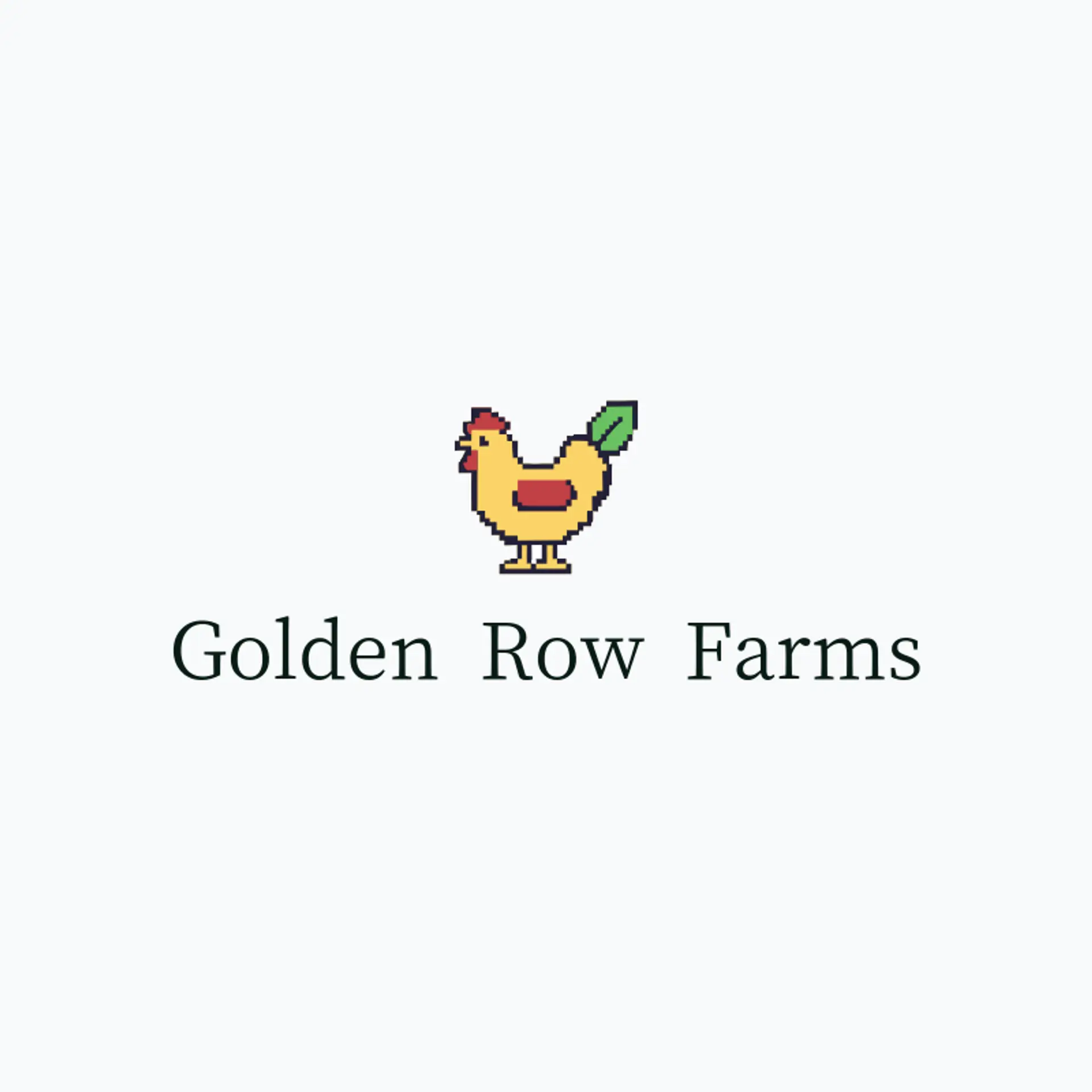 Golden Row Farms logo for farm