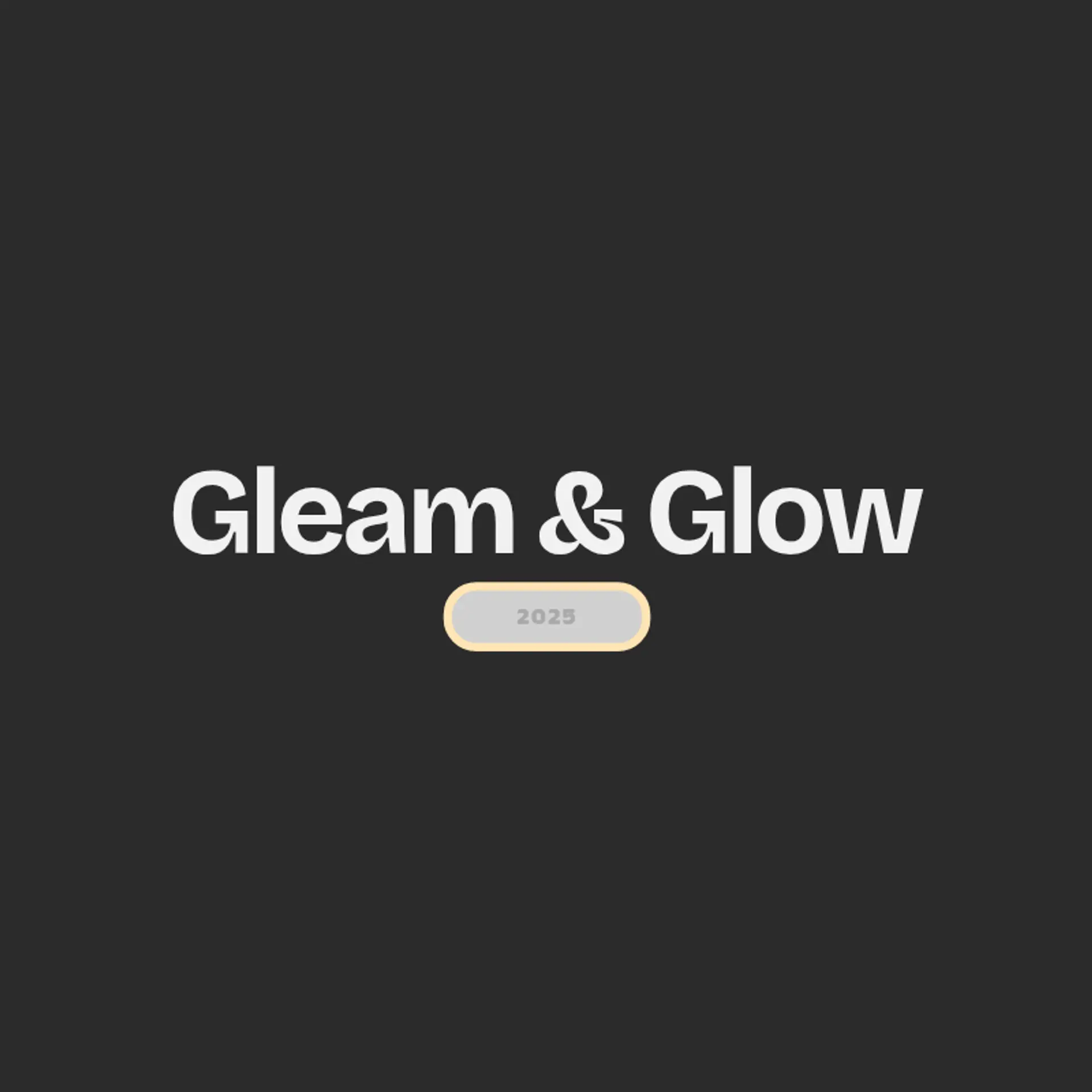 Gleam & Glow logo for auto spa
