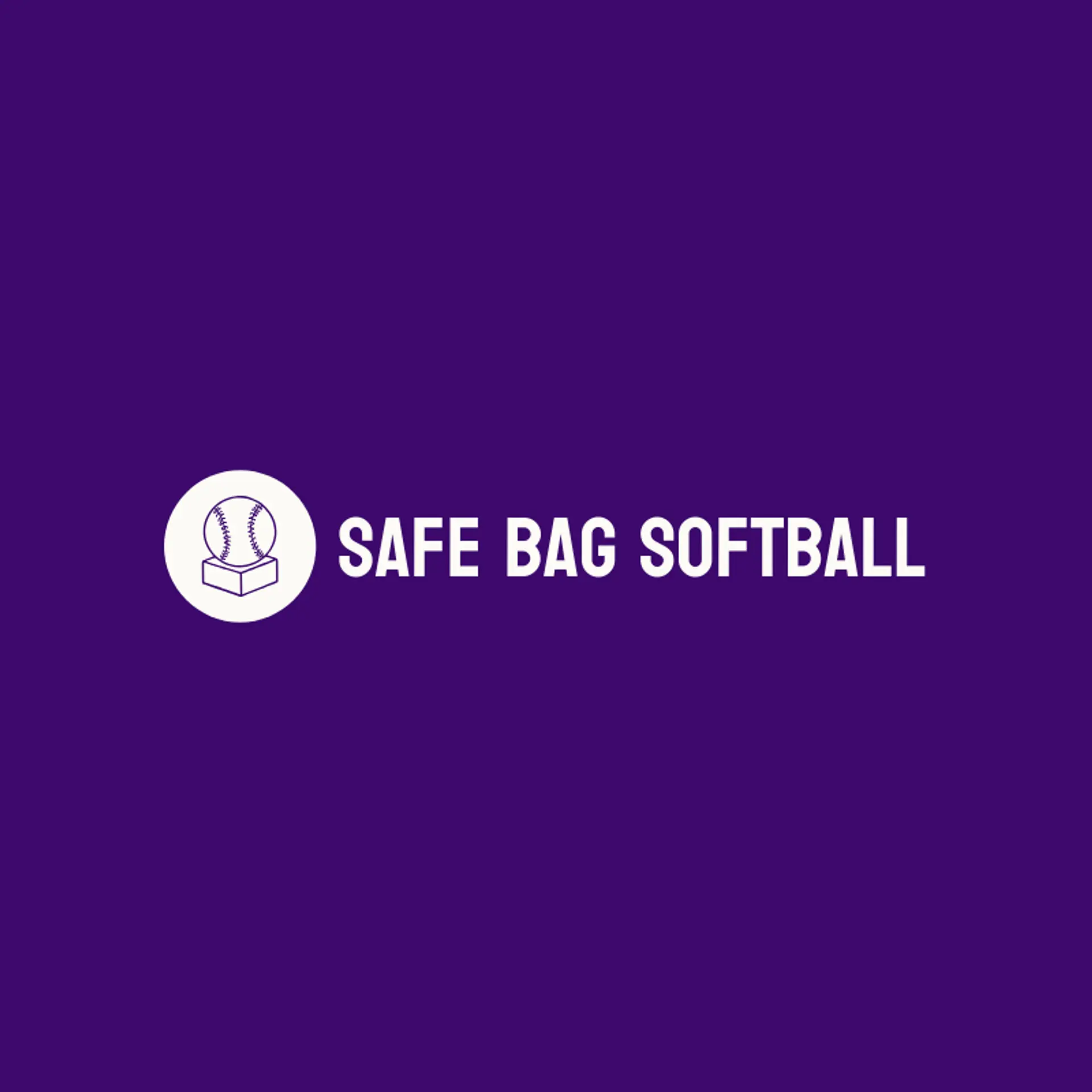 Safe Bag Softball logo for softball
