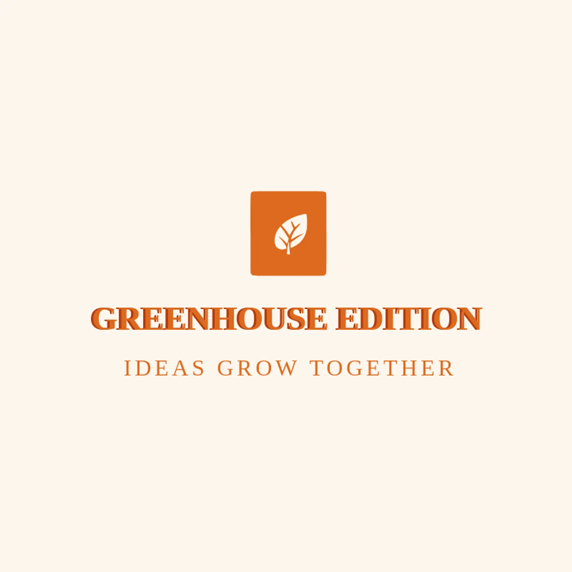 Greenhouse Edition logo for magazine