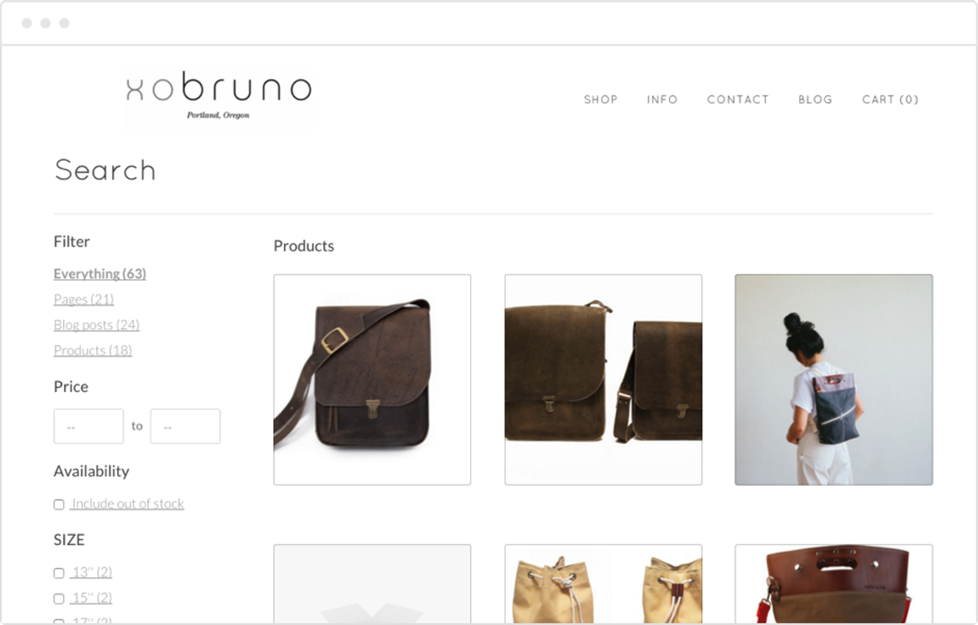 Weebly eCommerce store