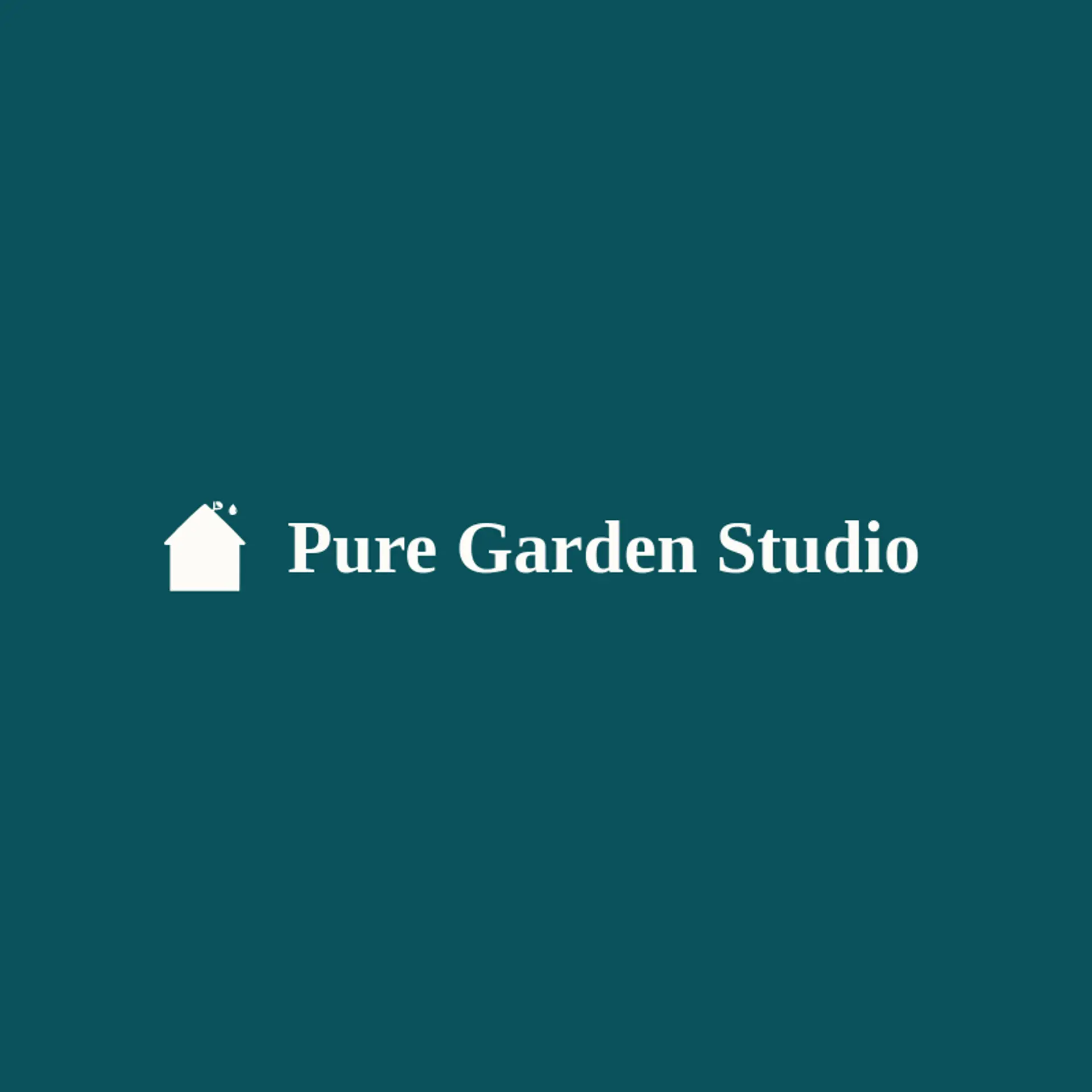 Pure Garden Studio logo for greenhouse