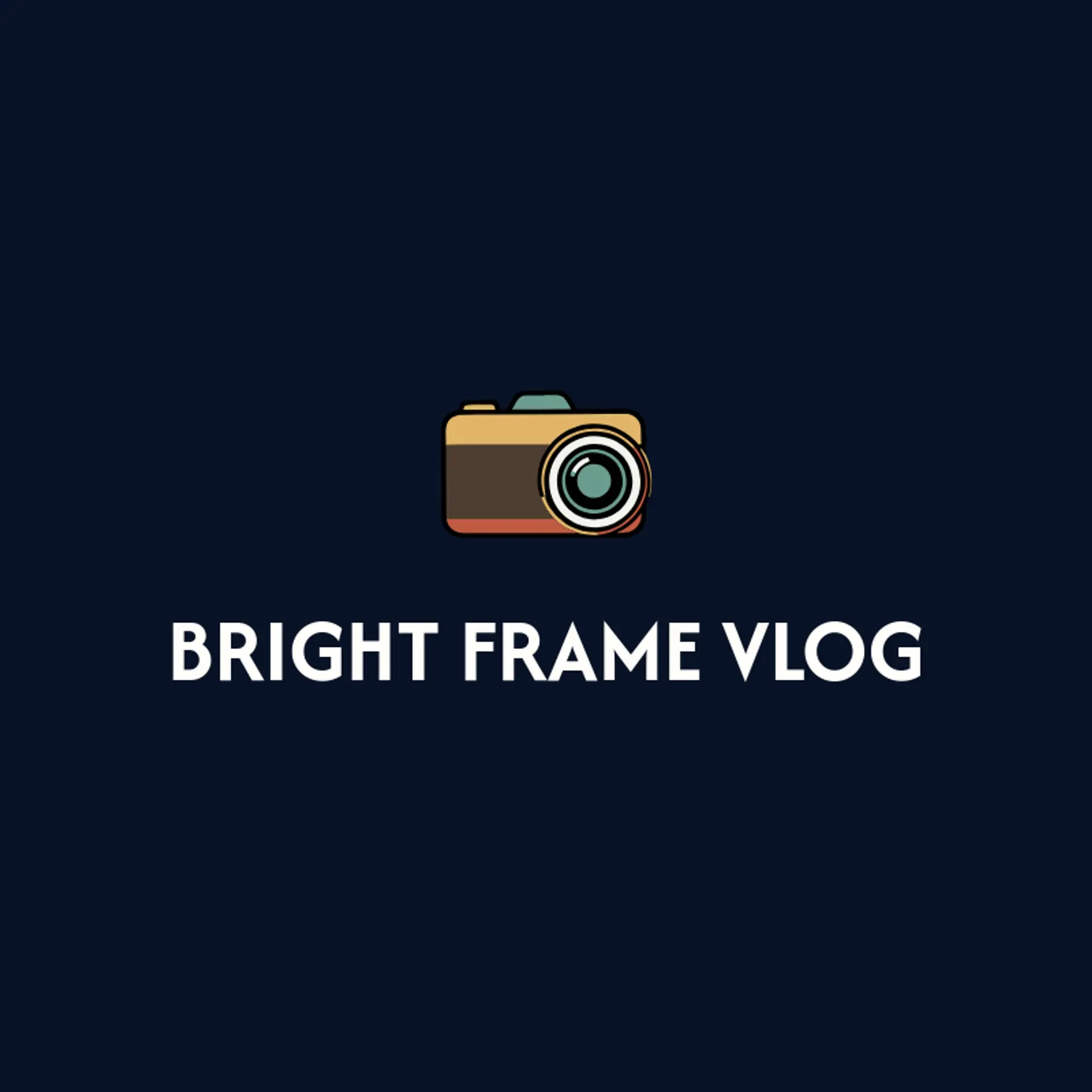 Bright Frame Vlog logo for vlog