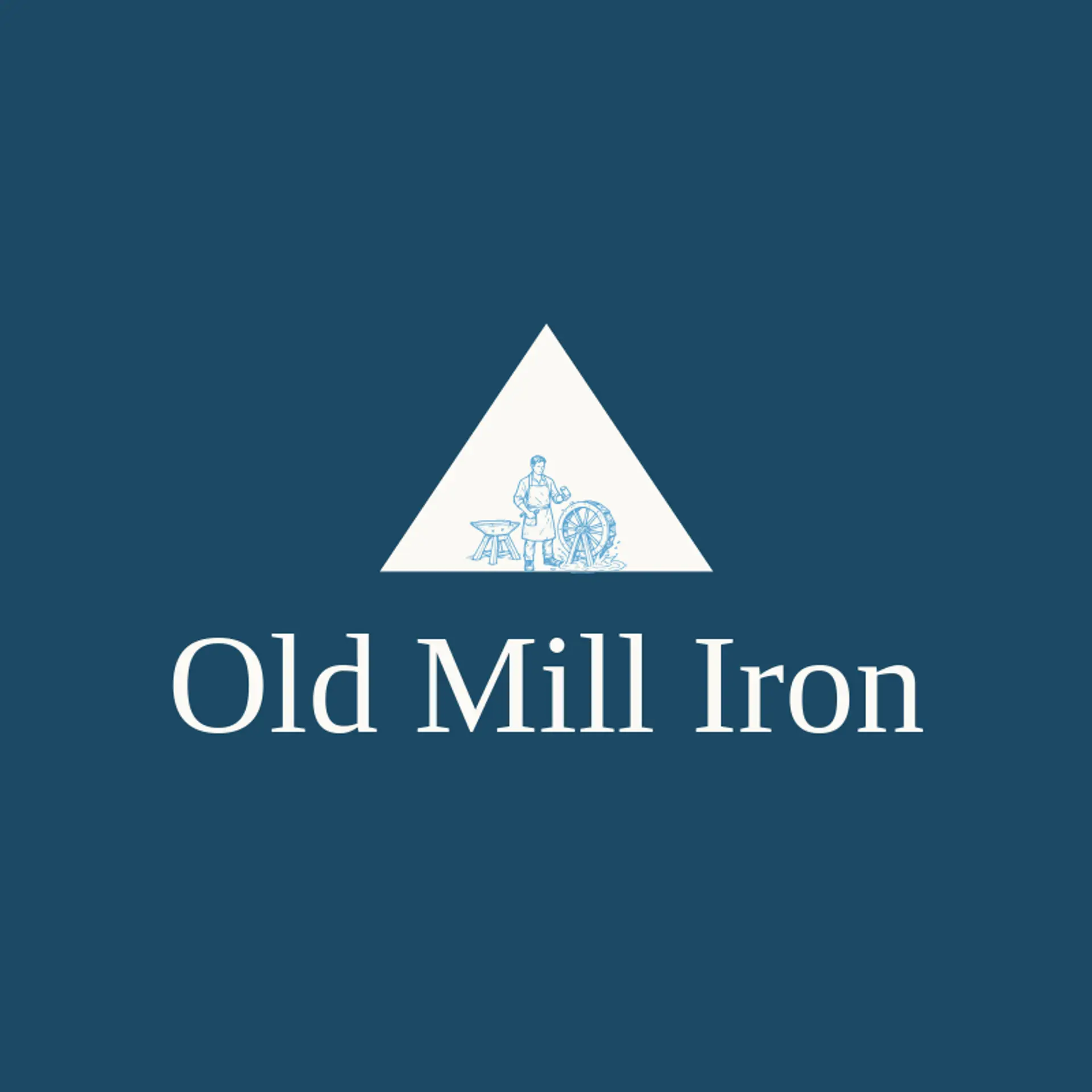 Old Mill Iron logo for blacksmith