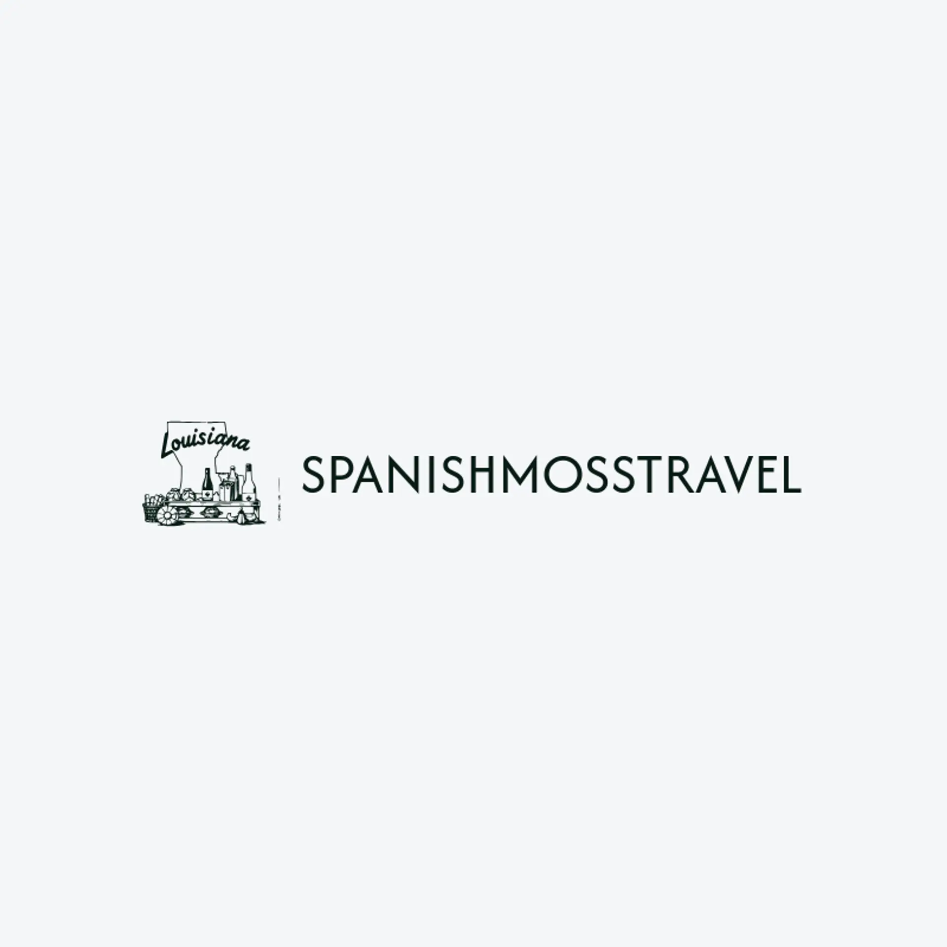 Spanish Moss Travel logo for louisiana