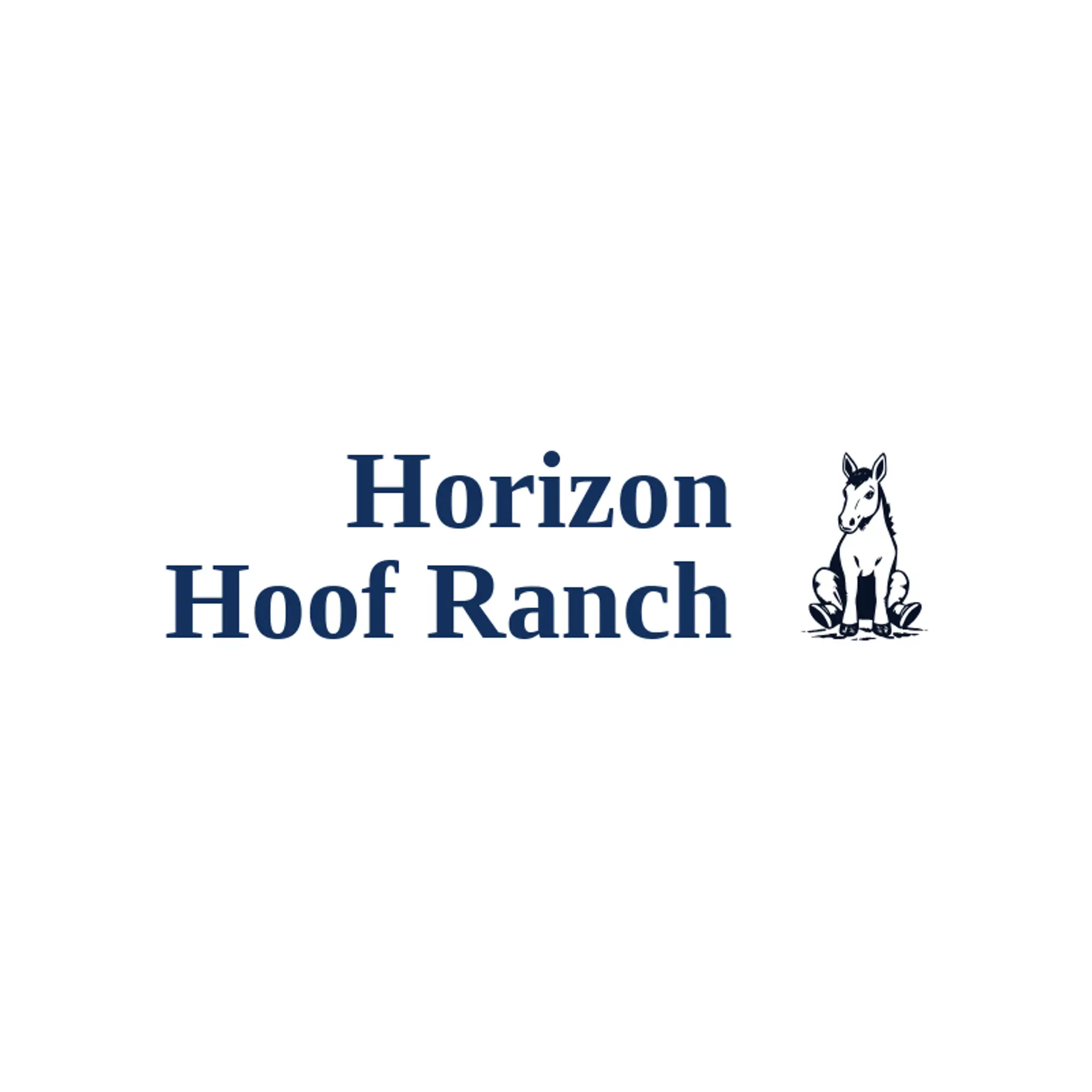 Horizon Hoof Ranch logo for colt