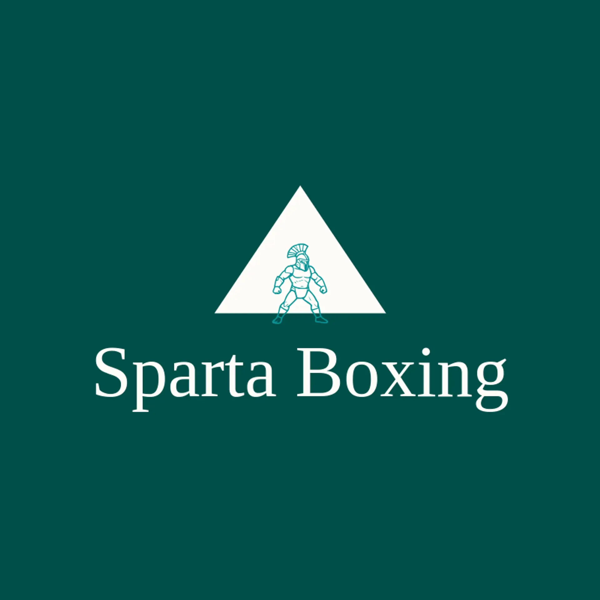 Sparta Boxing logo for greek god