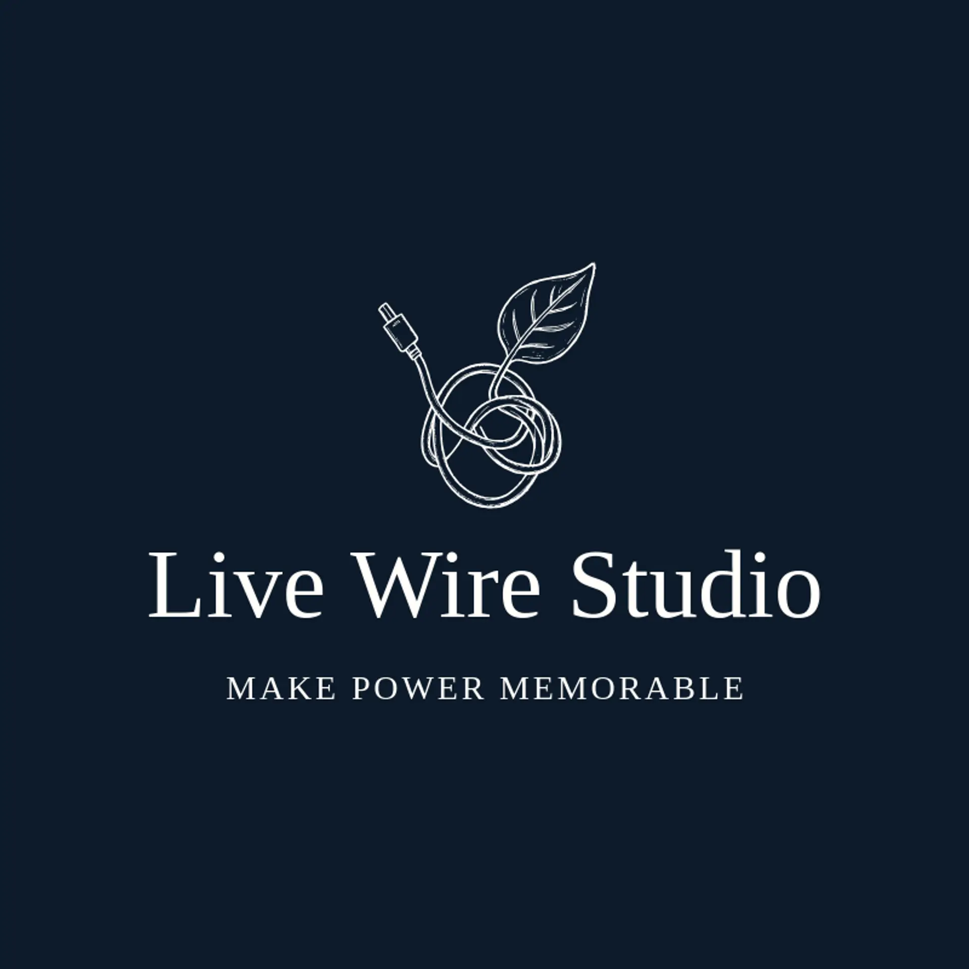 Live Wire Studio logo for charger