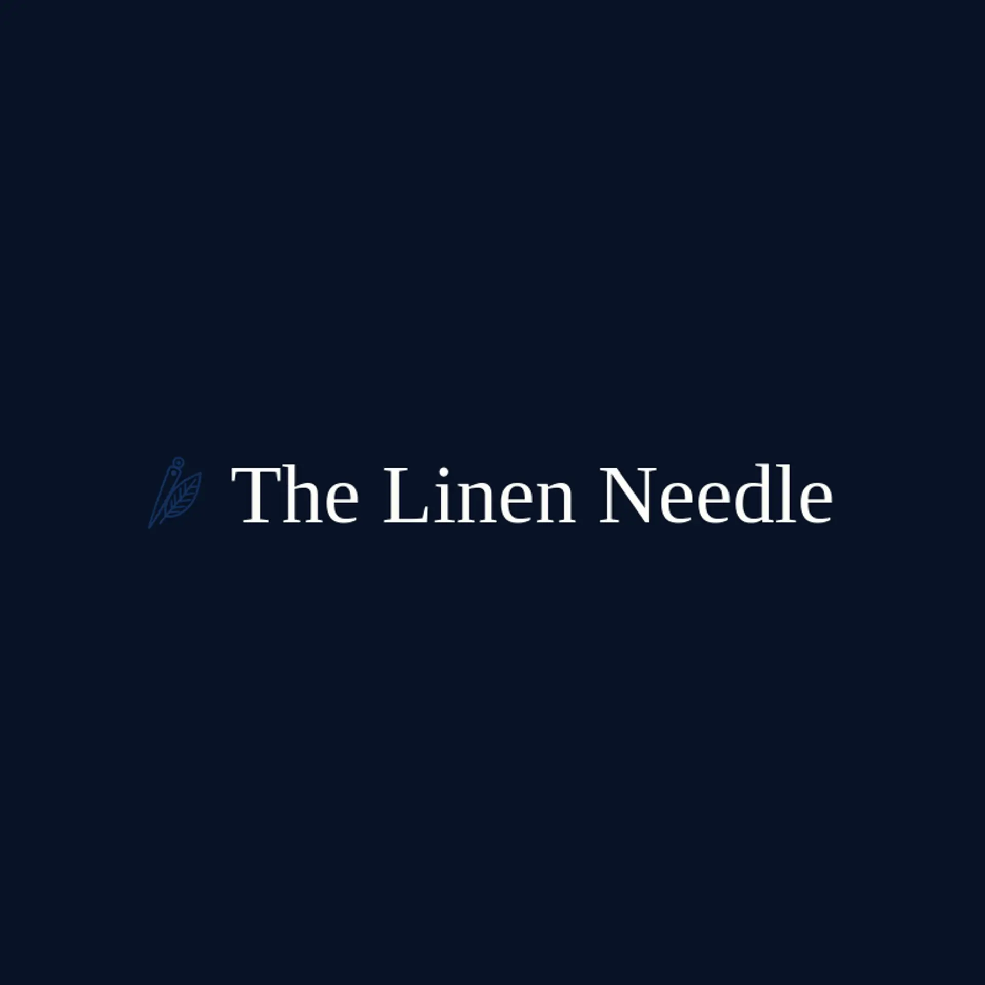 The Linen Needle logo for stitching