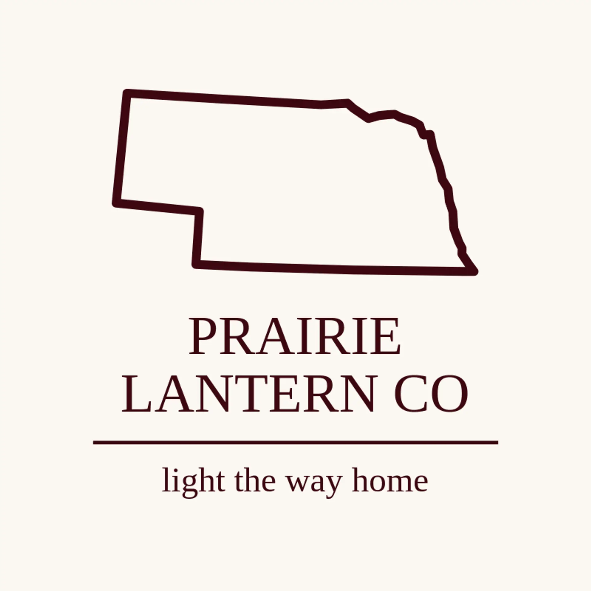 Prairie Lantern Co logo for nebraska