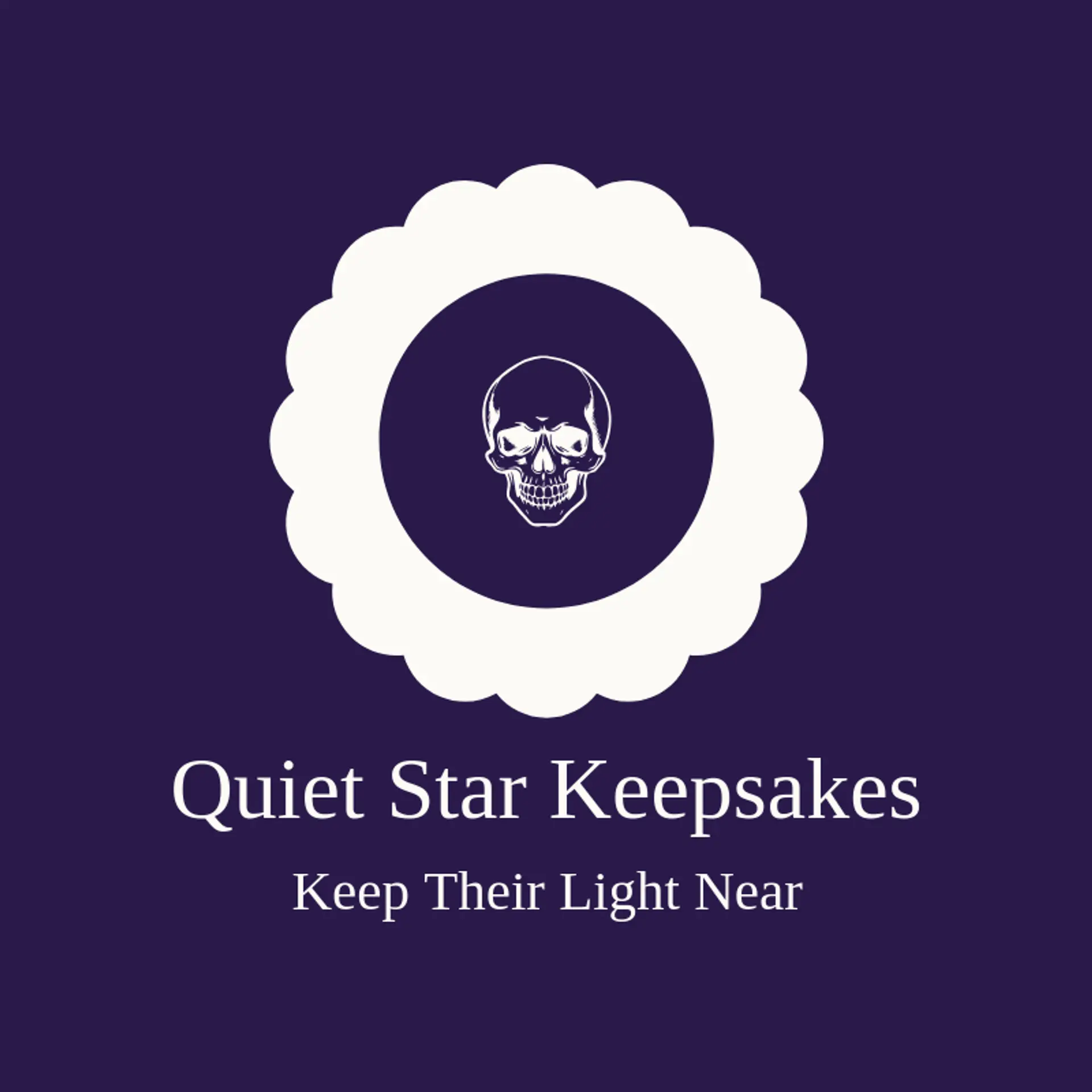 Quiet Star Keepsakes logo for Death