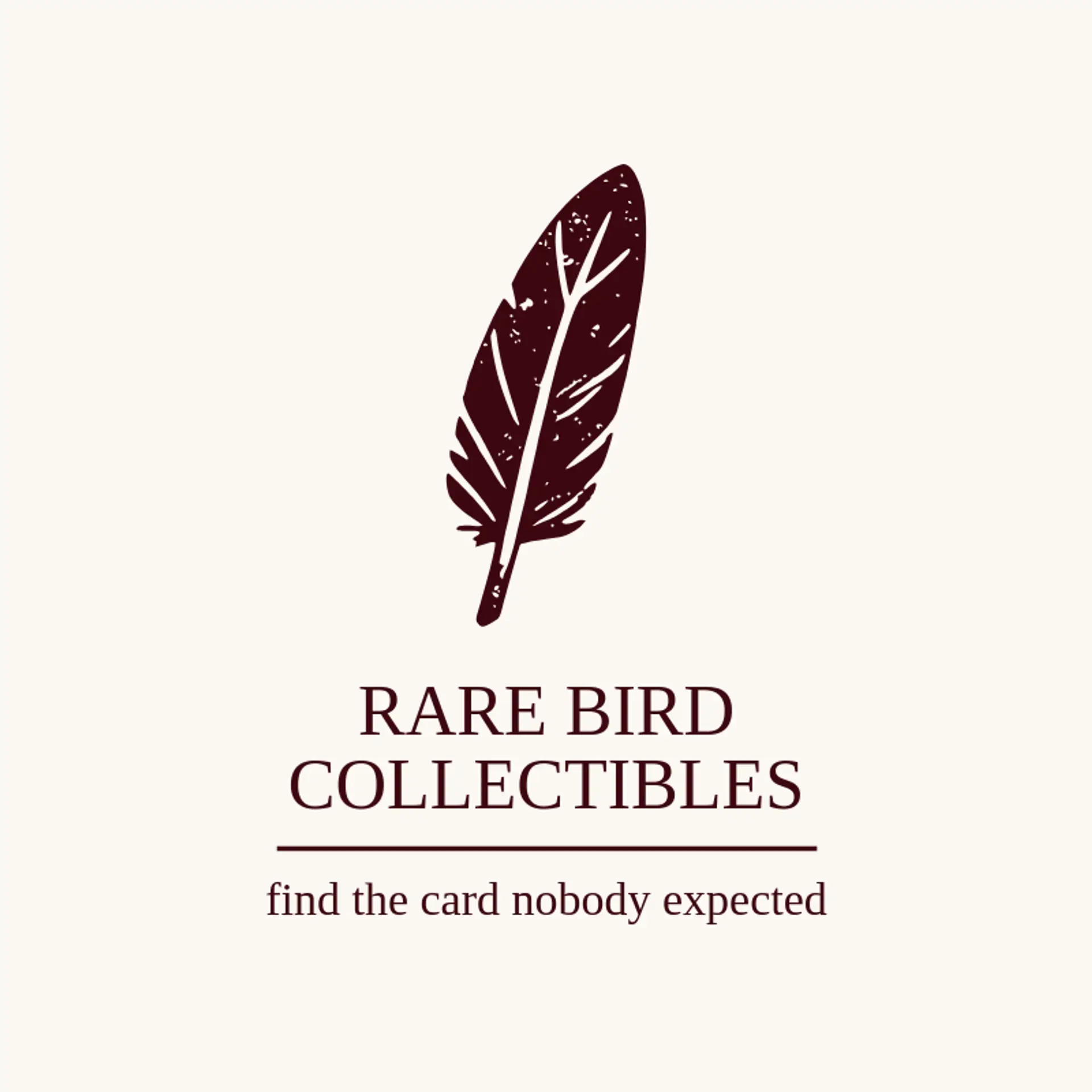 Rare Bird Collectibles logo for trading card