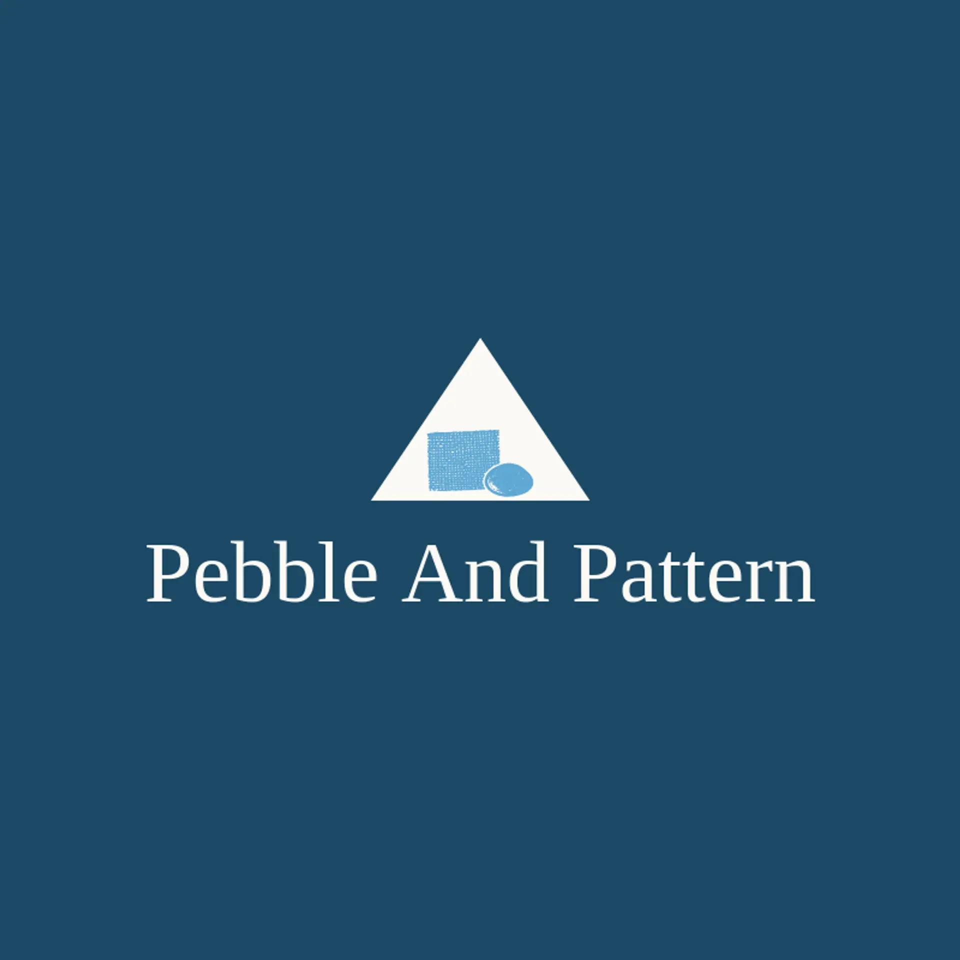 Pebble and Pattern logo for fabric