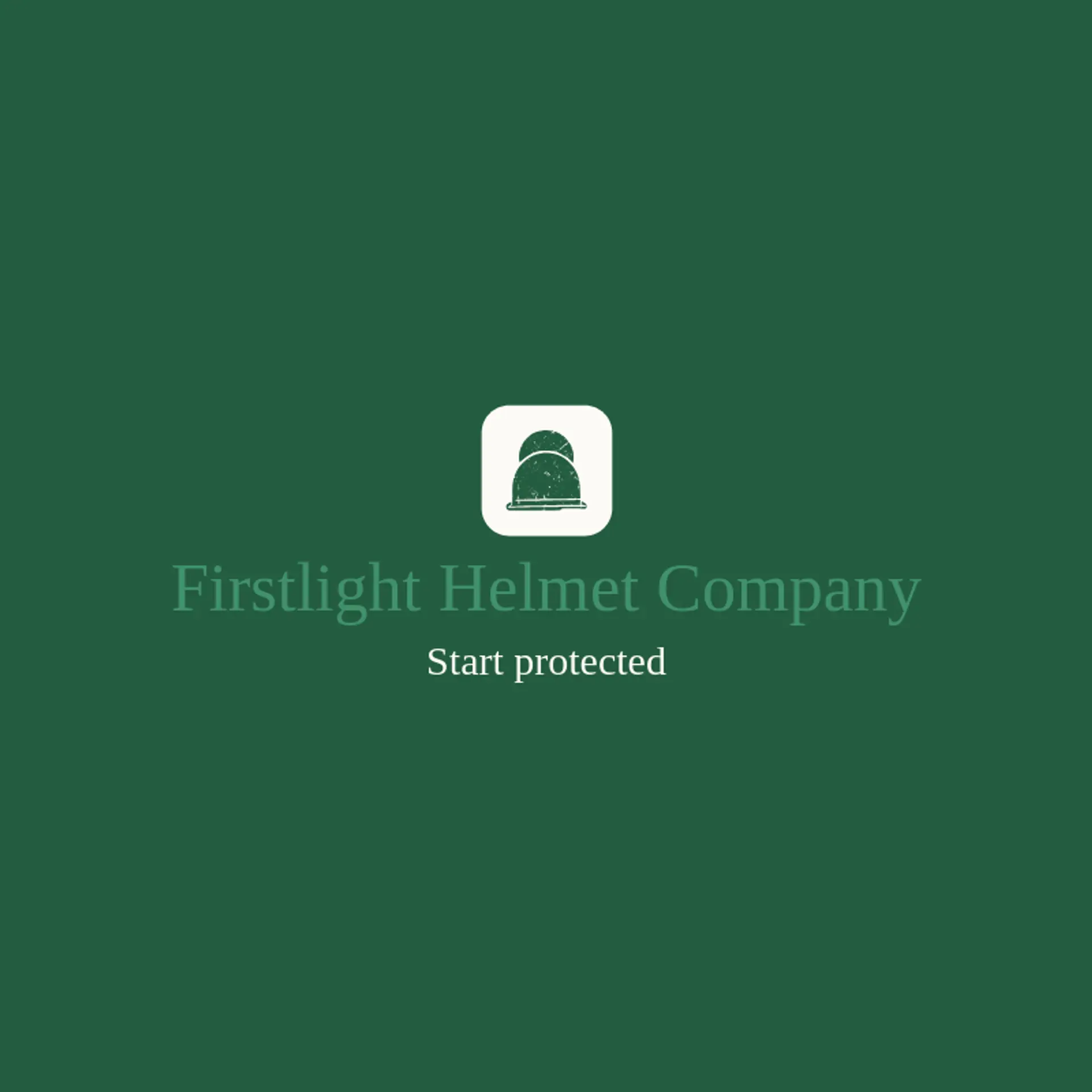 Firstlight Helmet Company logo for helmet