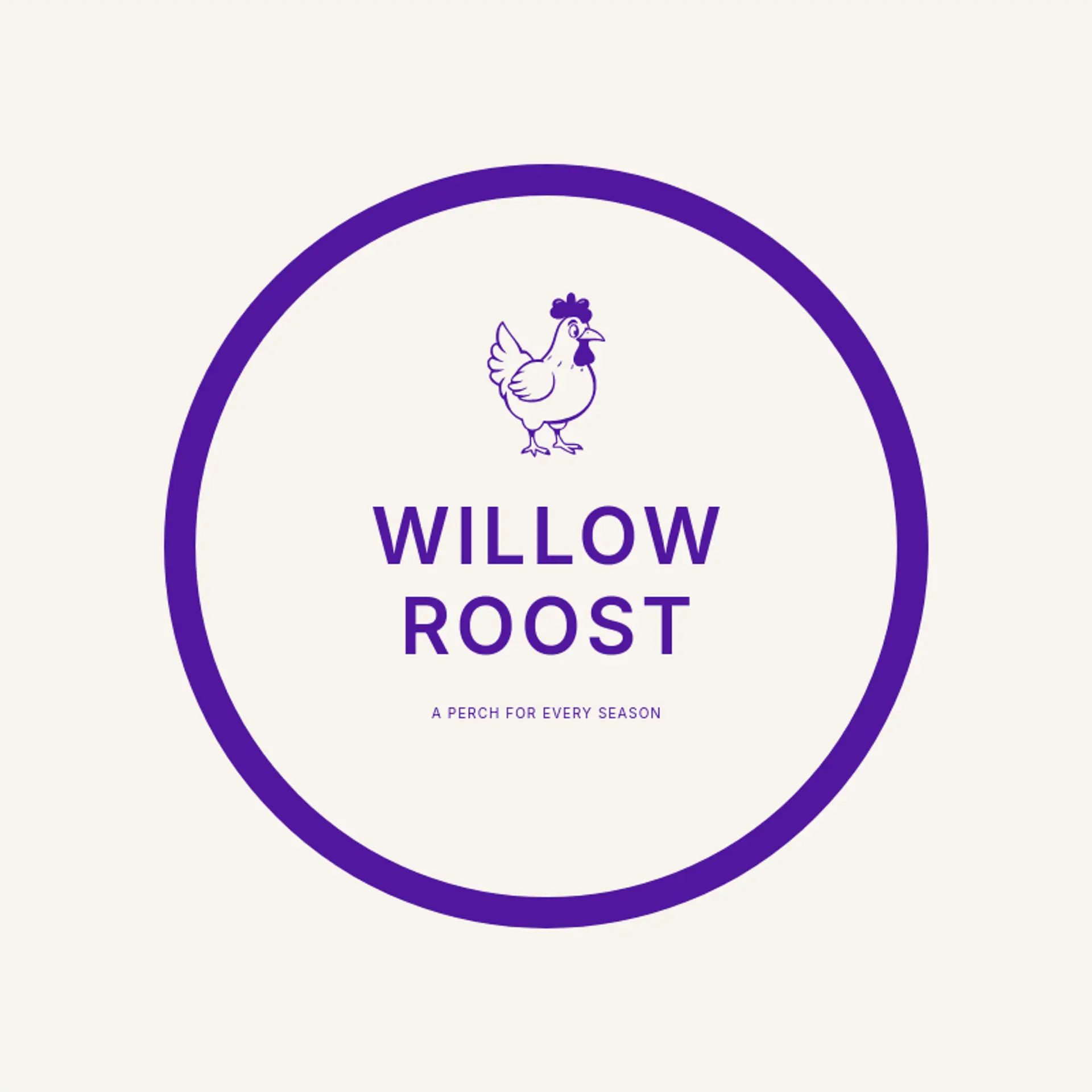 Willow Roost logo for birdhouse