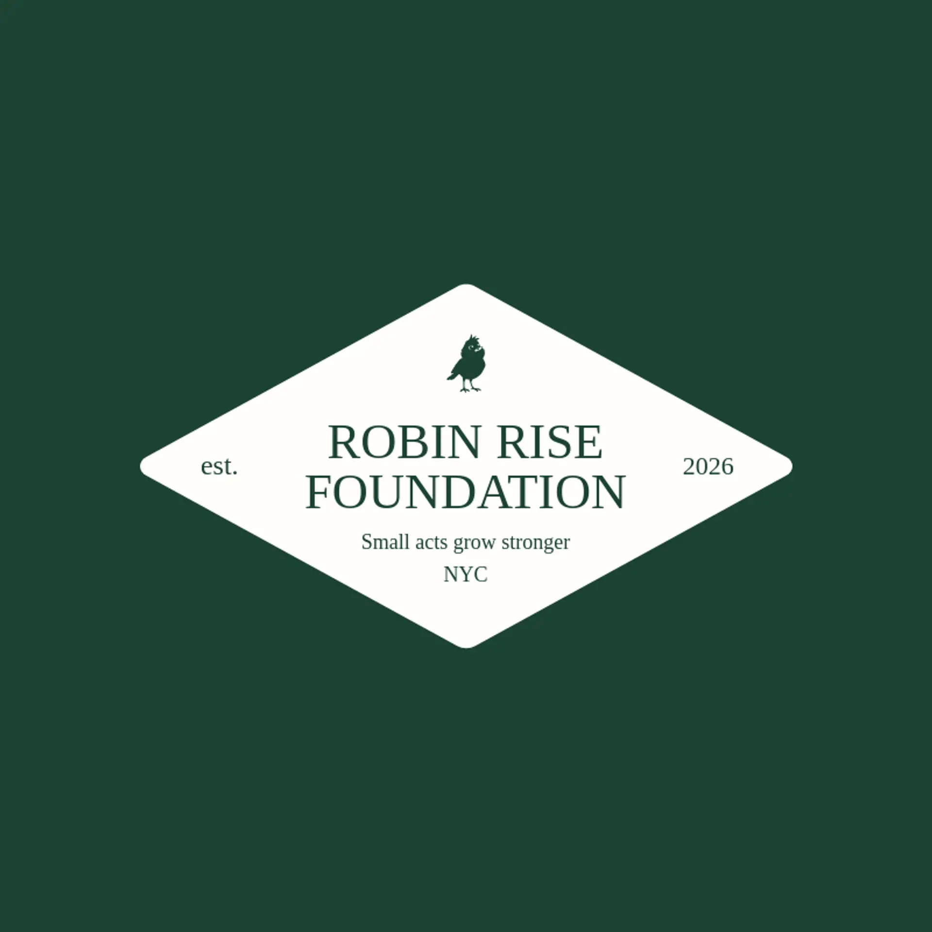 Robin Rise Foundation logo for robin