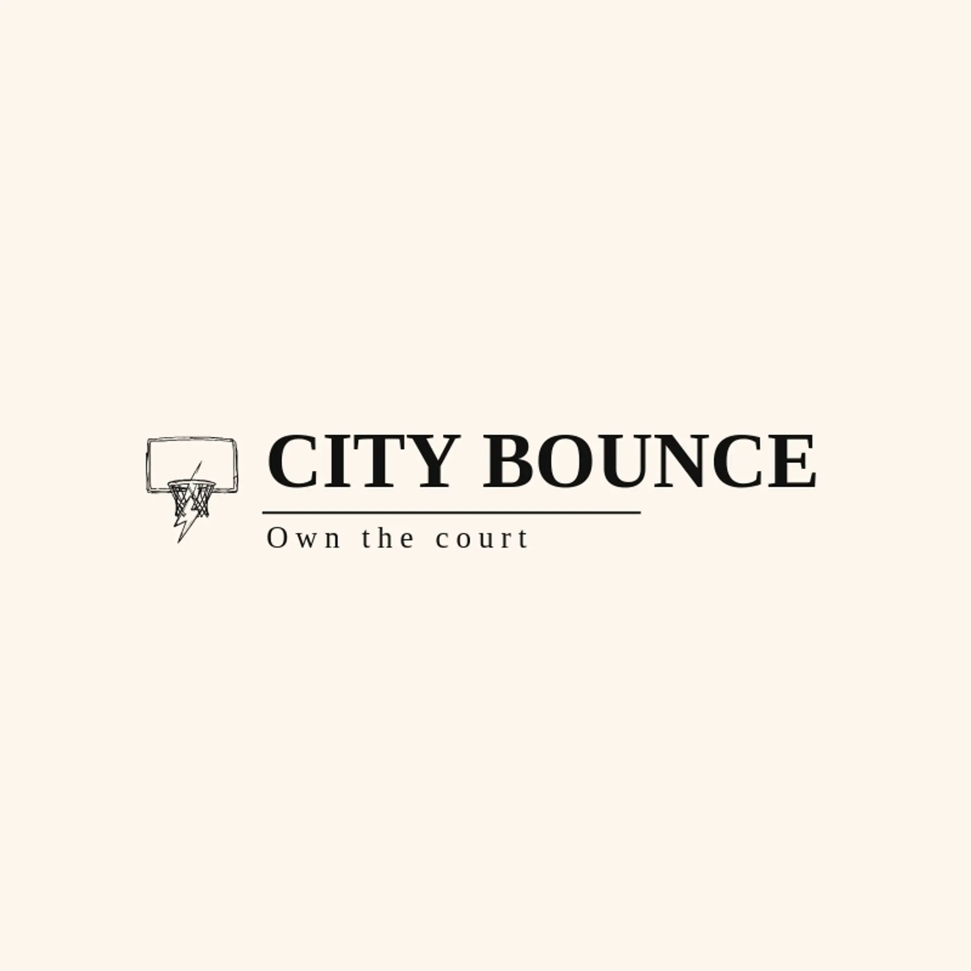 City Bounce logo for sports team