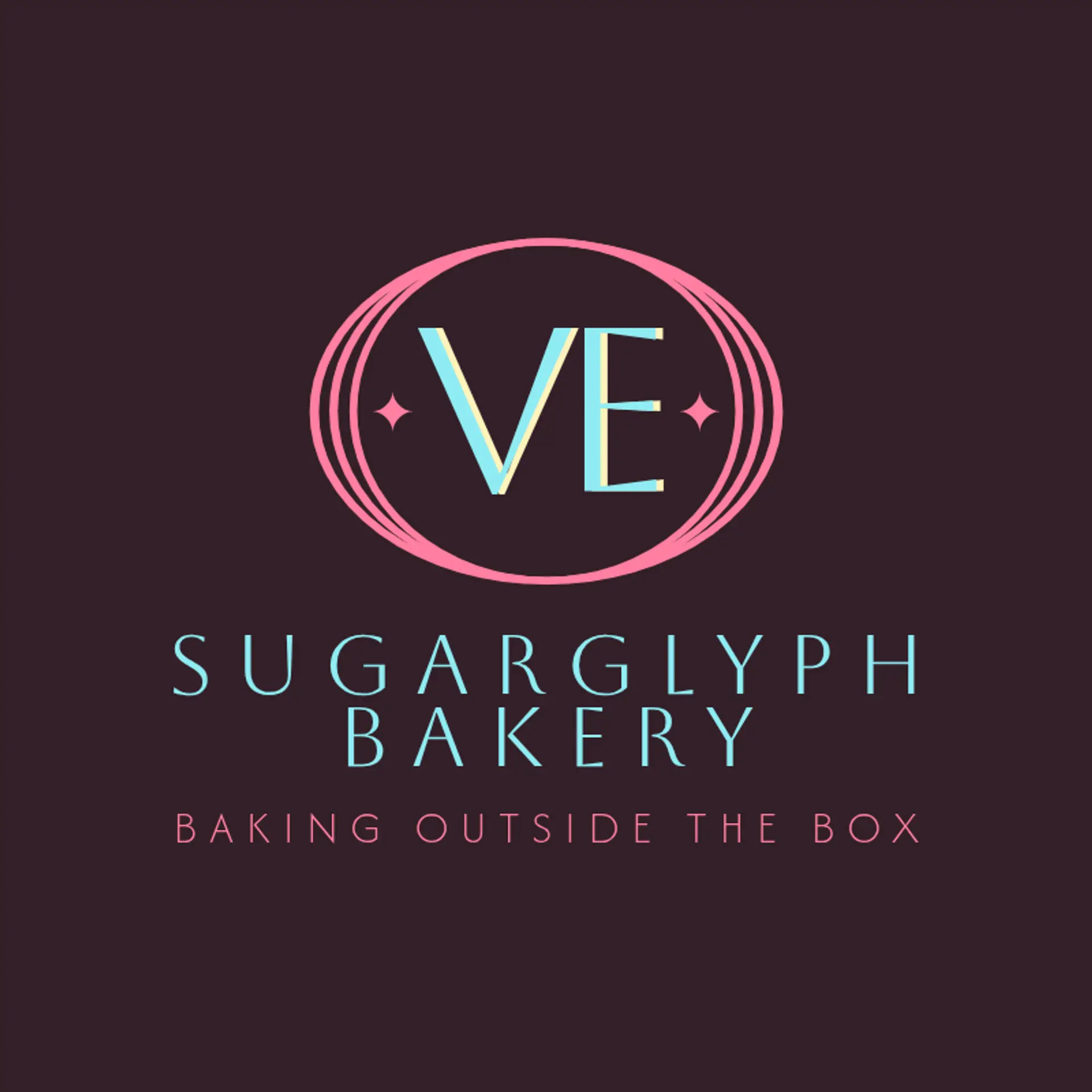 SugarGlyph Bakery logo for unique bakery