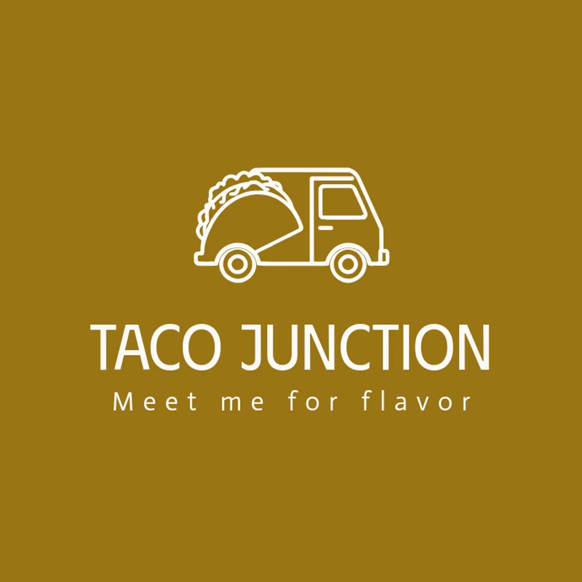 Taco Junction logo for food truck