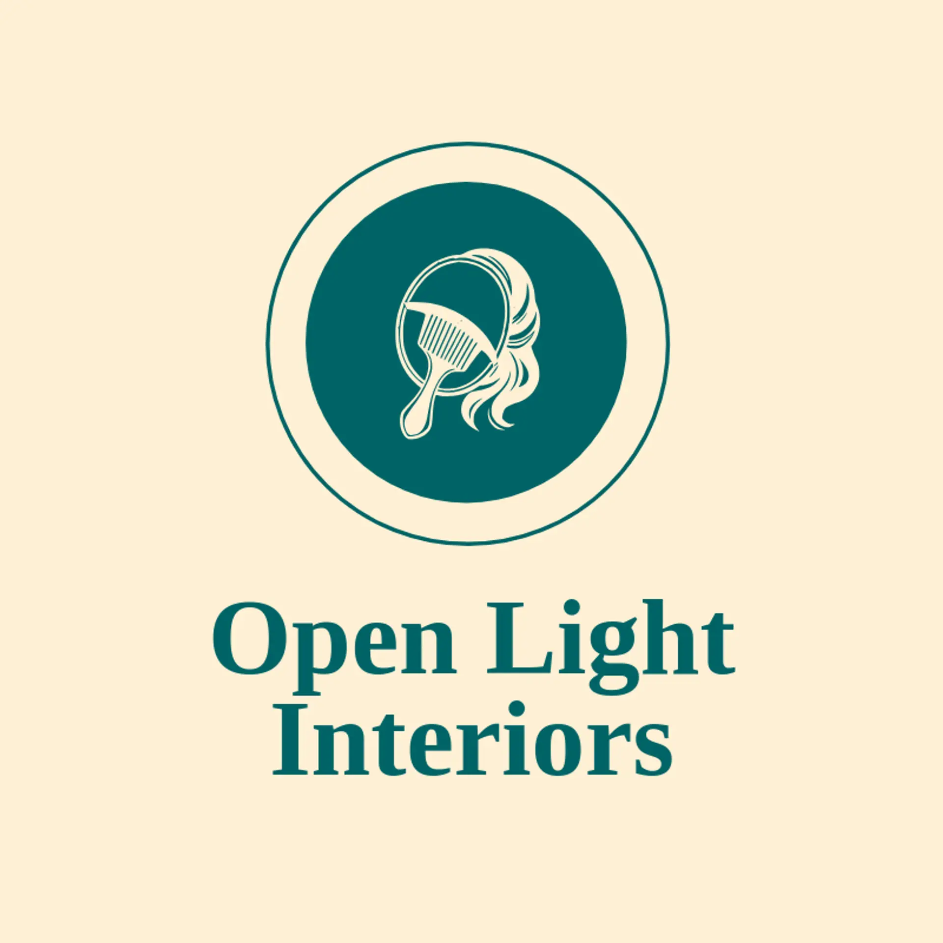 Open Light Interiors logo for mirror