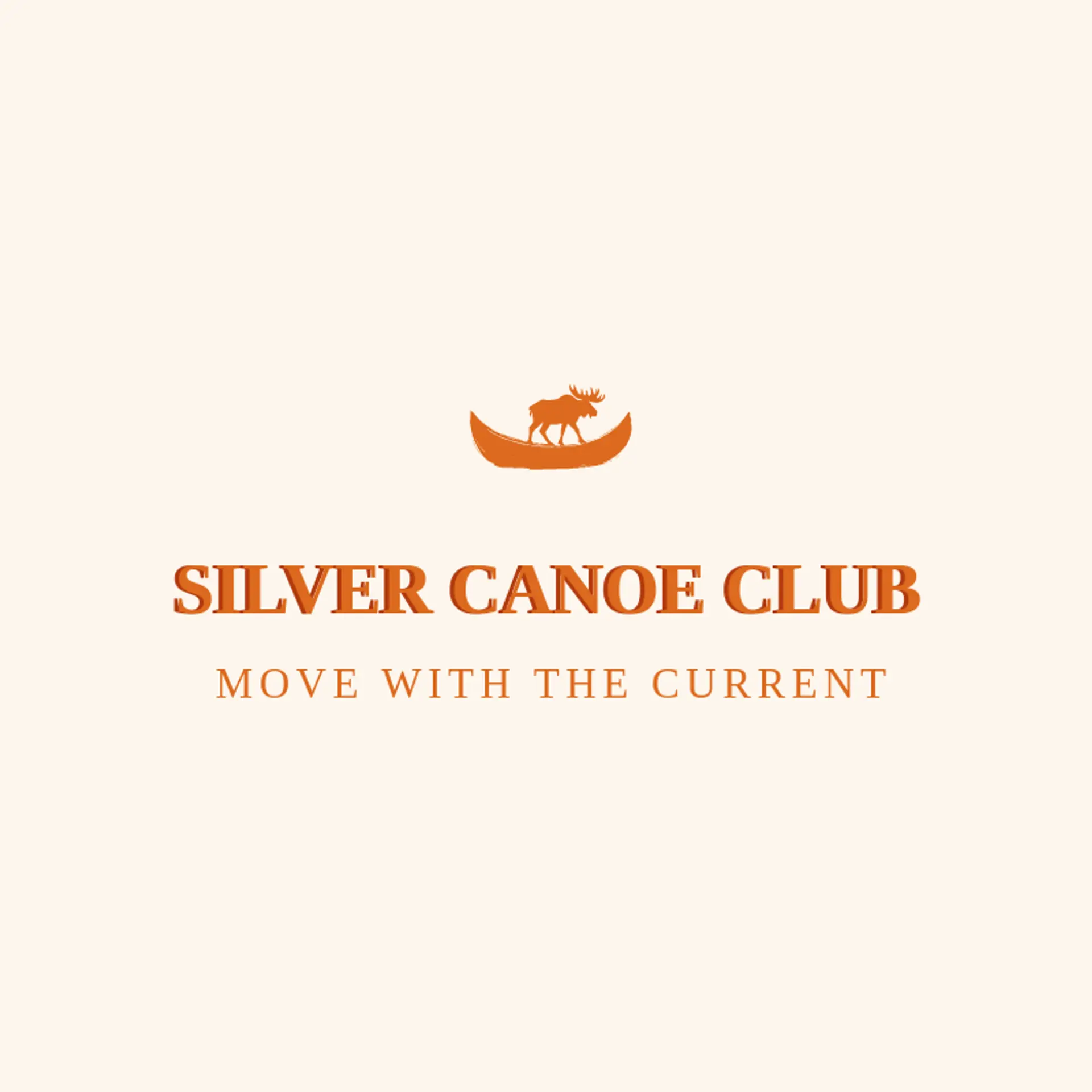 Silver Canoe Club logo for moose