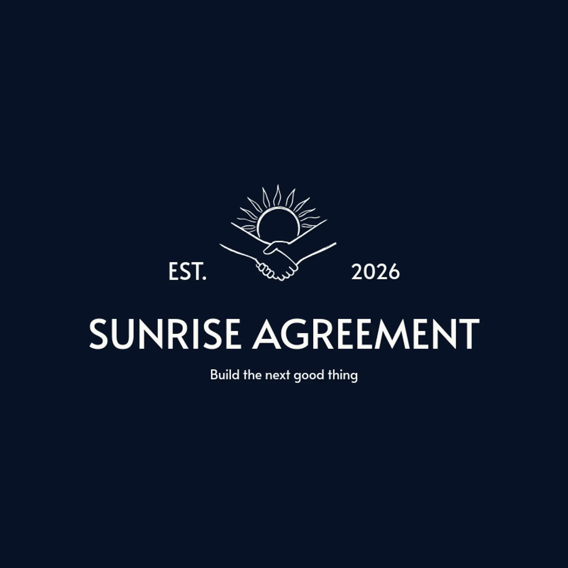 Sunrise Agreement logo for handshake