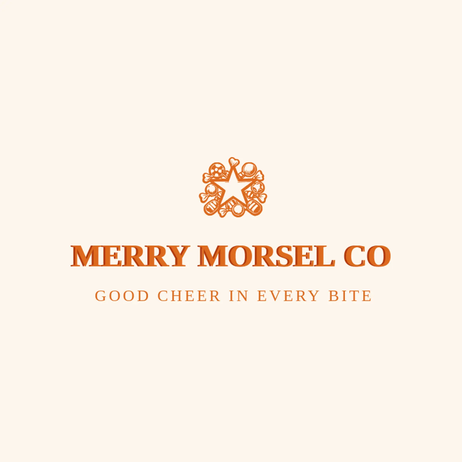 Merry Morsel Co logo for sweets