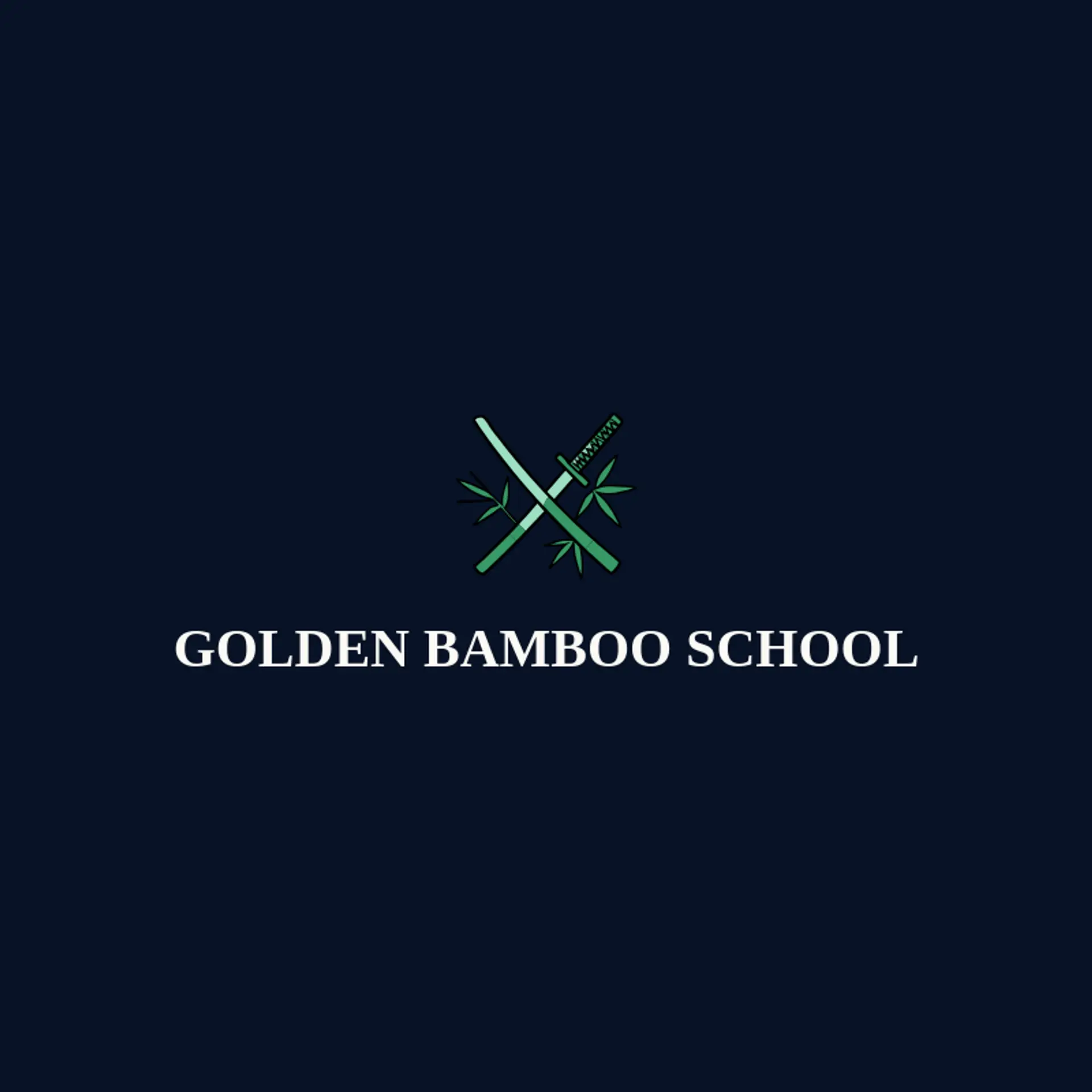 Golden Bamboo School logo for katana