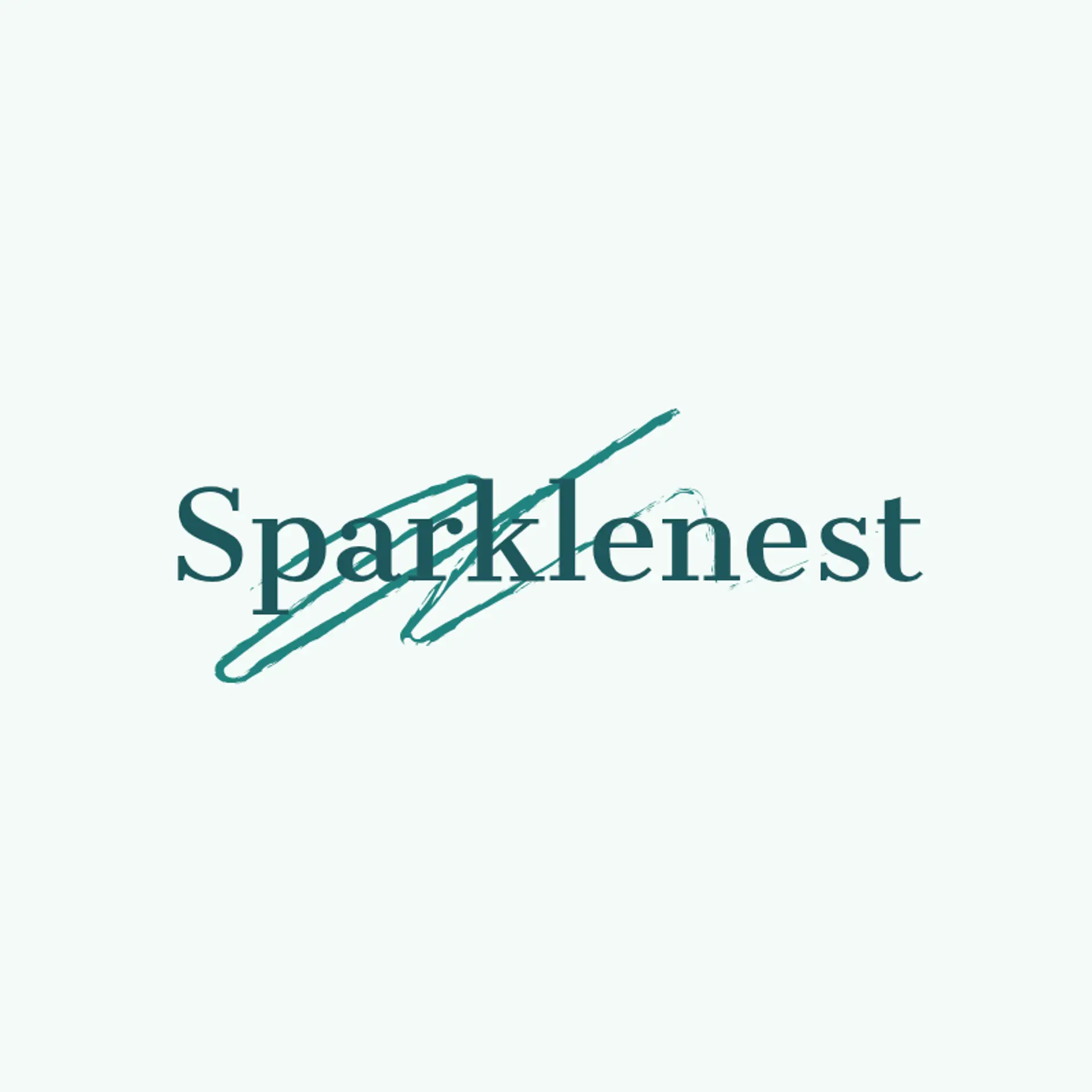 SparkleNest logo for house cleaning