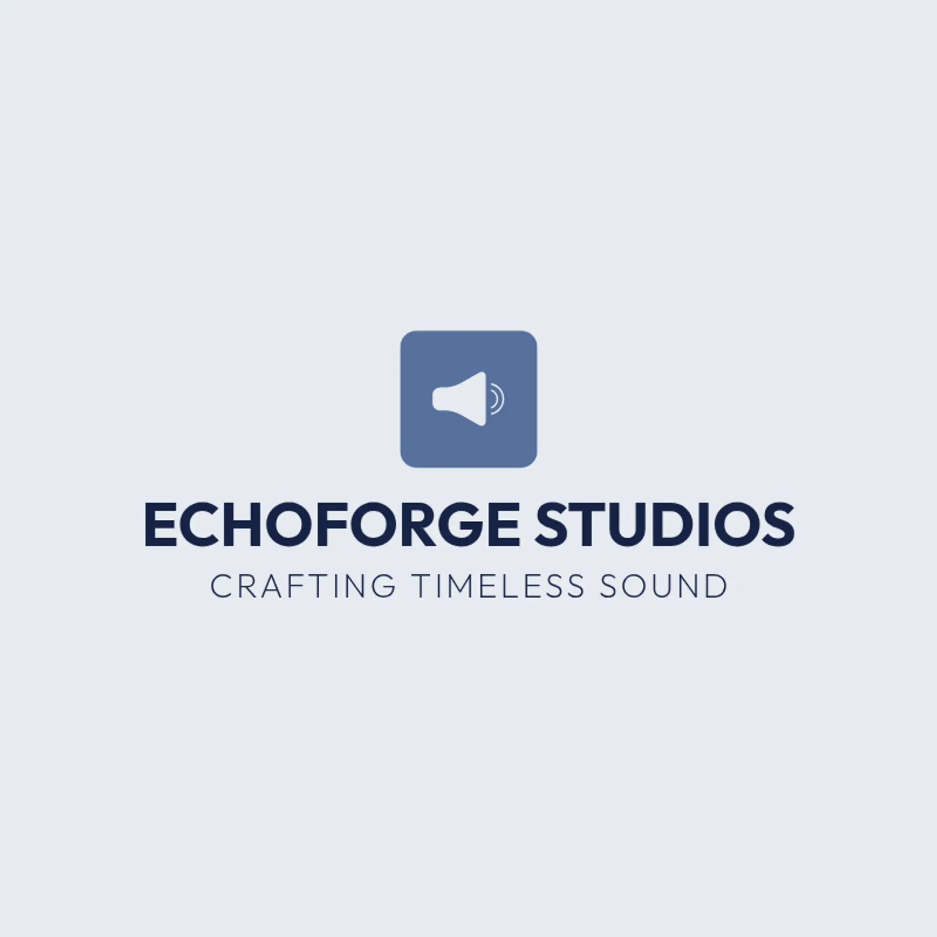 EchoForge Studios logo for music producer