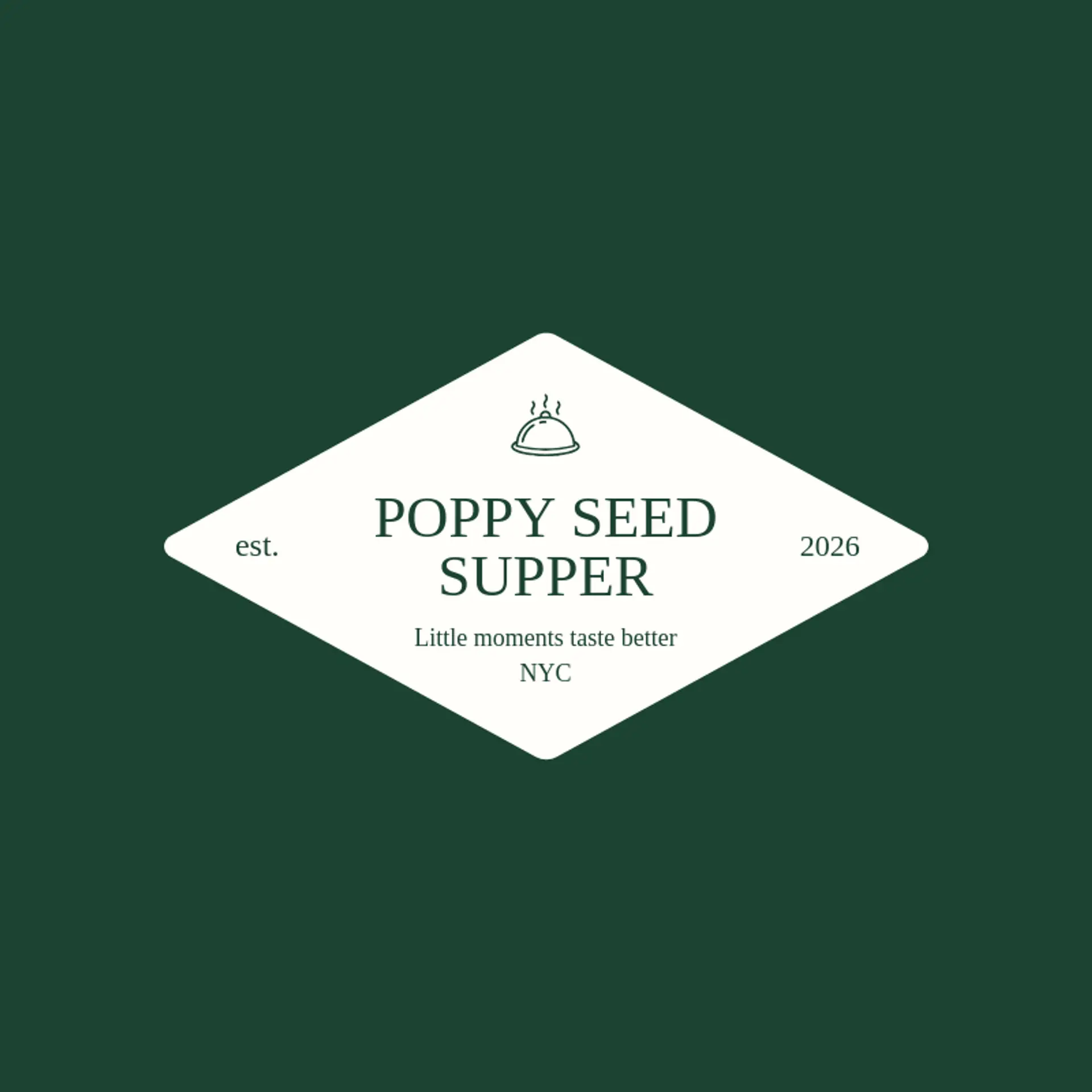 Poppy Seed Supper logo for dish