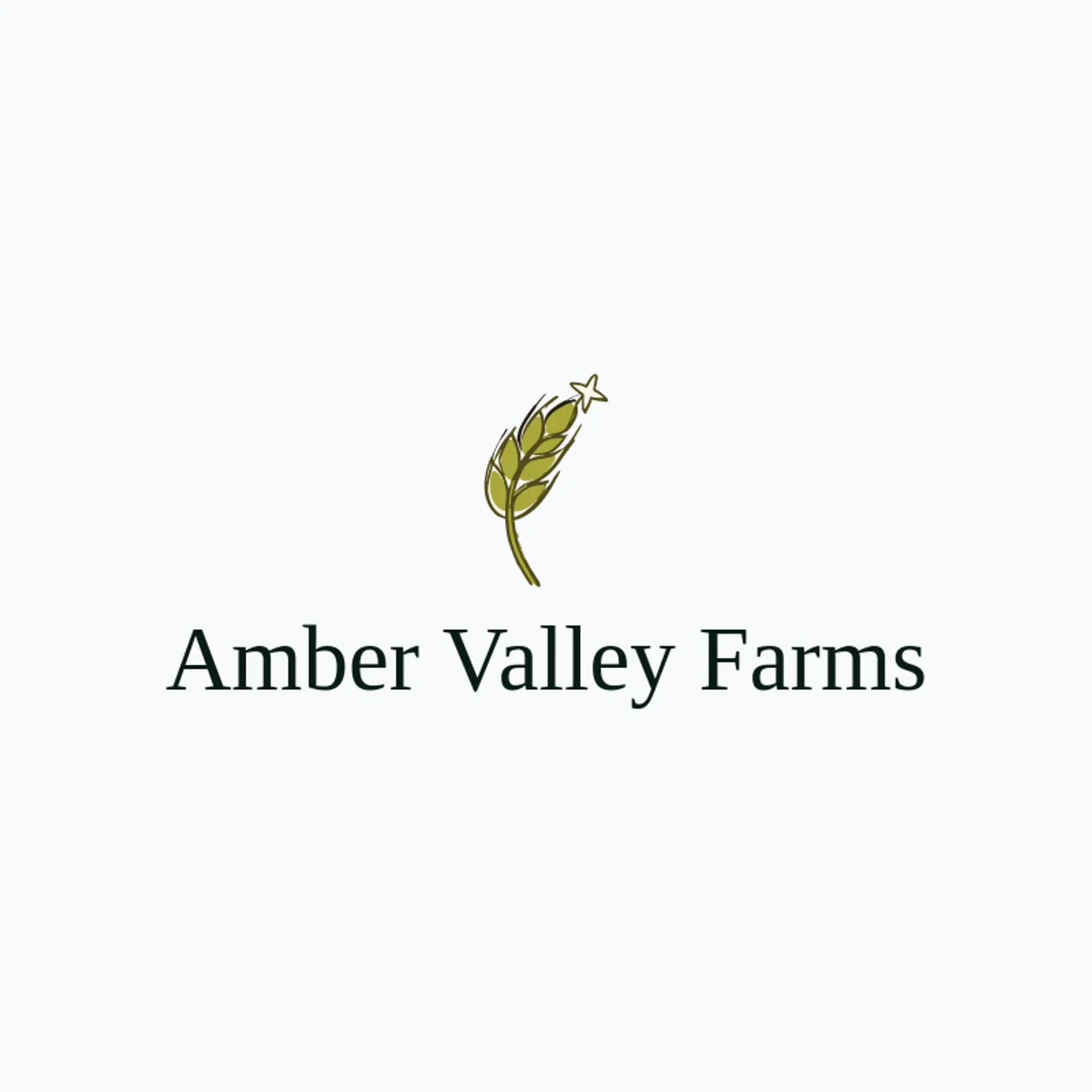Amber Valley Farms logo for harvest