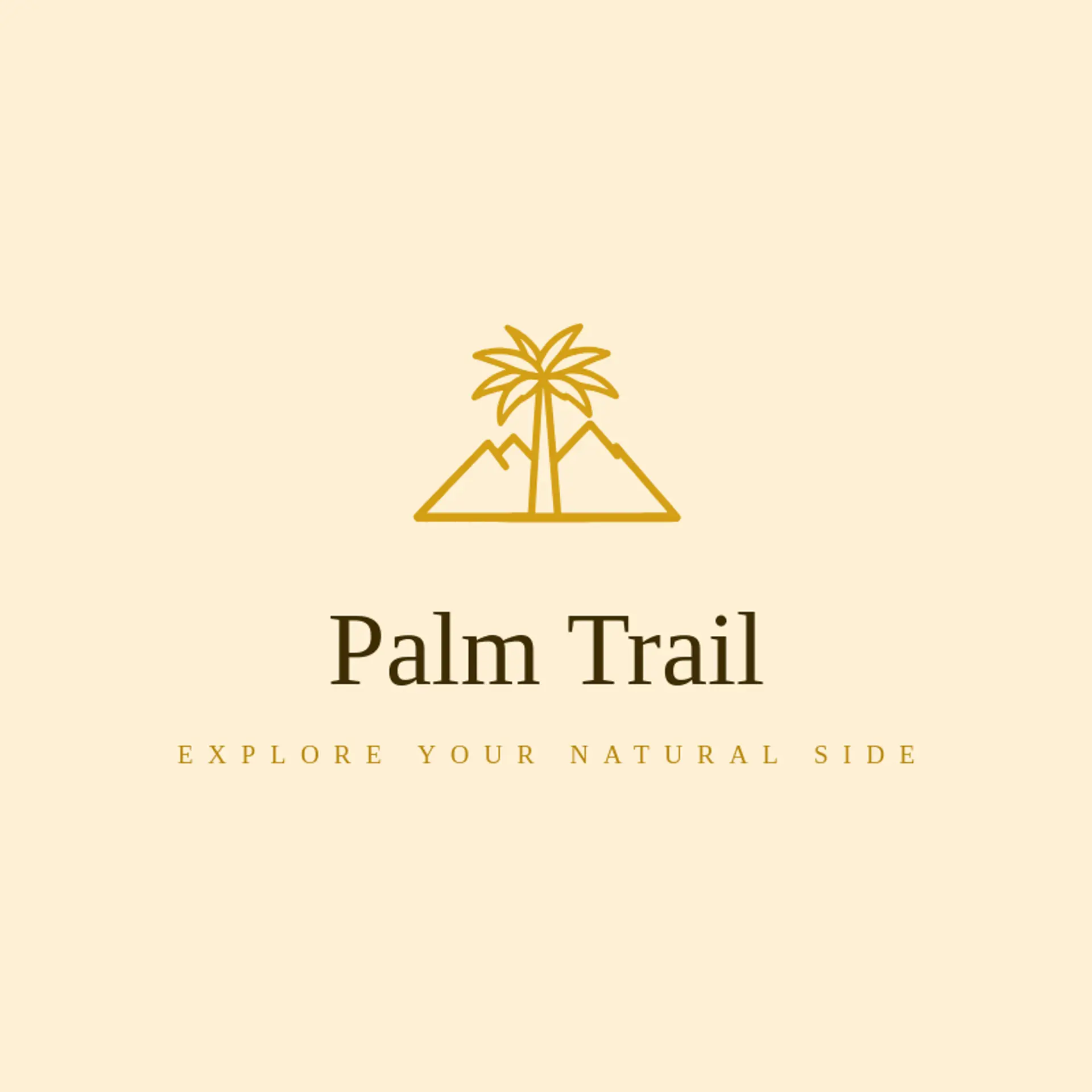 Palm Trail logo for palm tree