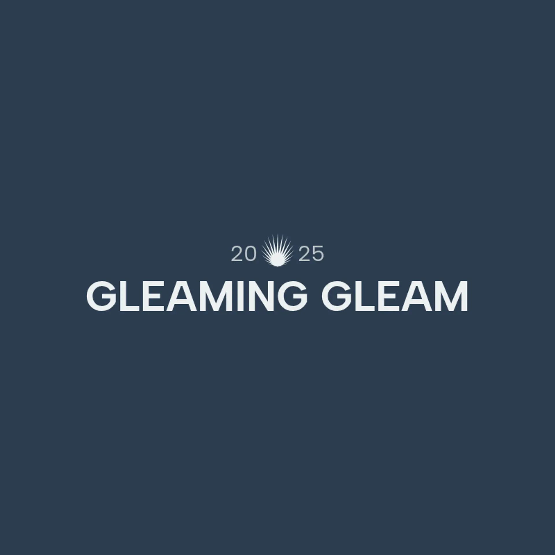 Gleaming Gleam logo for cleaning services