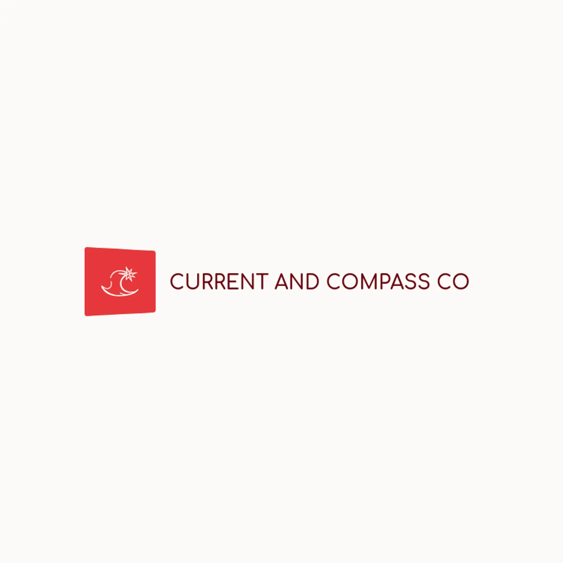Current and Compass Co logo for negative space