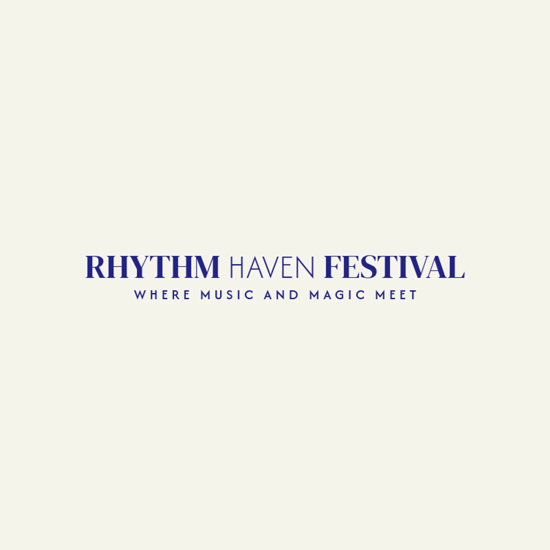 RhythmWave Fest logo for music festival