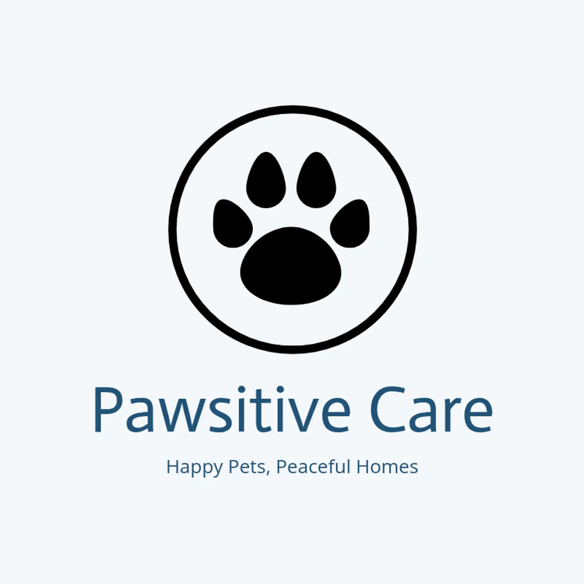 CuddlePaws Pet Care logo for pet sitting