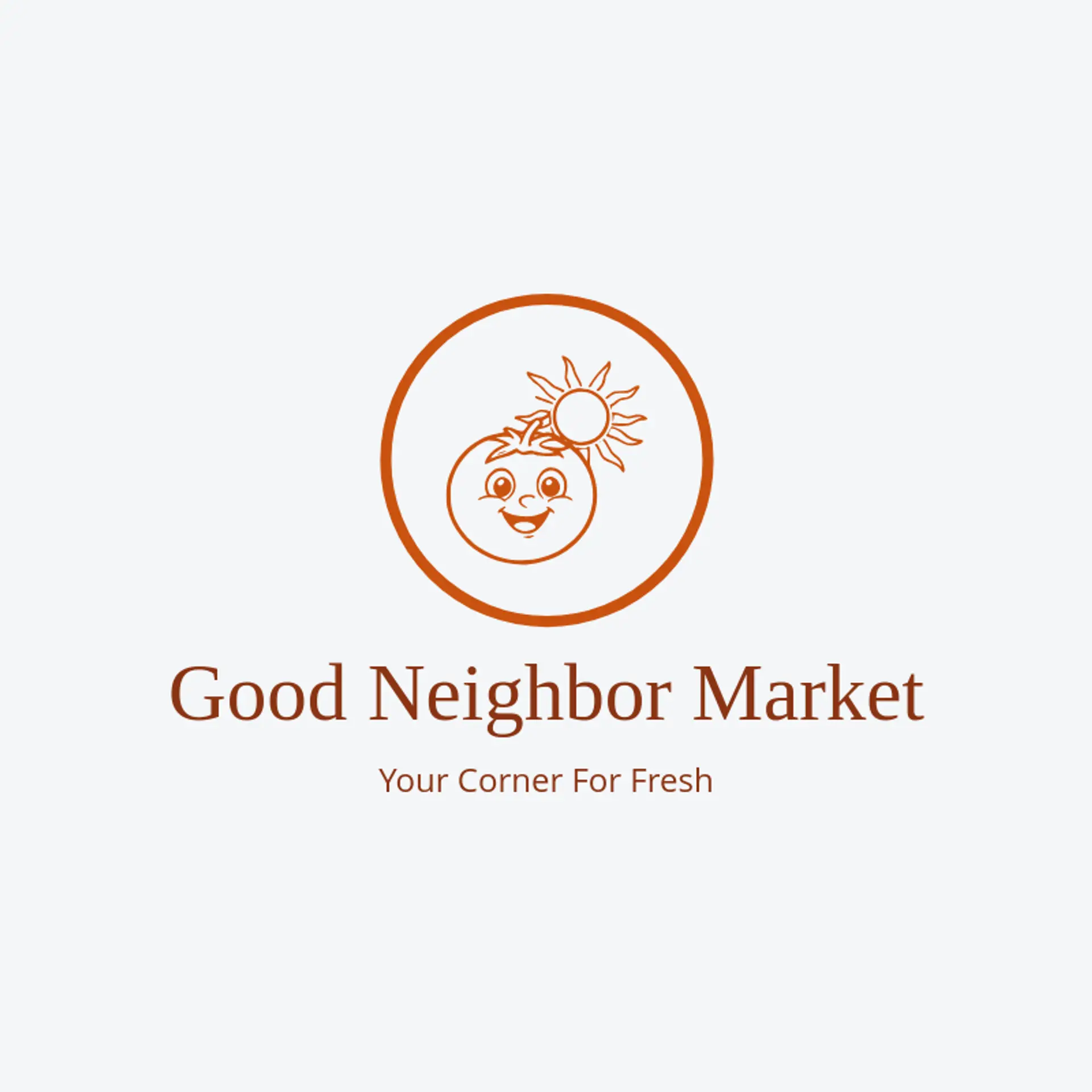 Good Neighbor Market logo for grocery