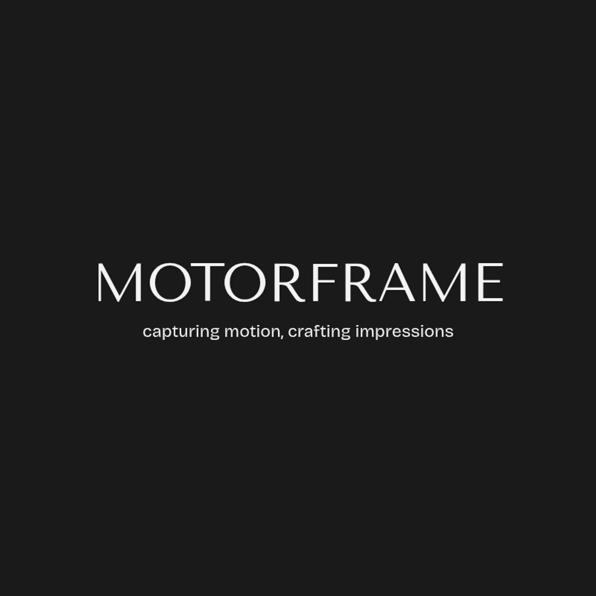 MotorFrame logo for car photography