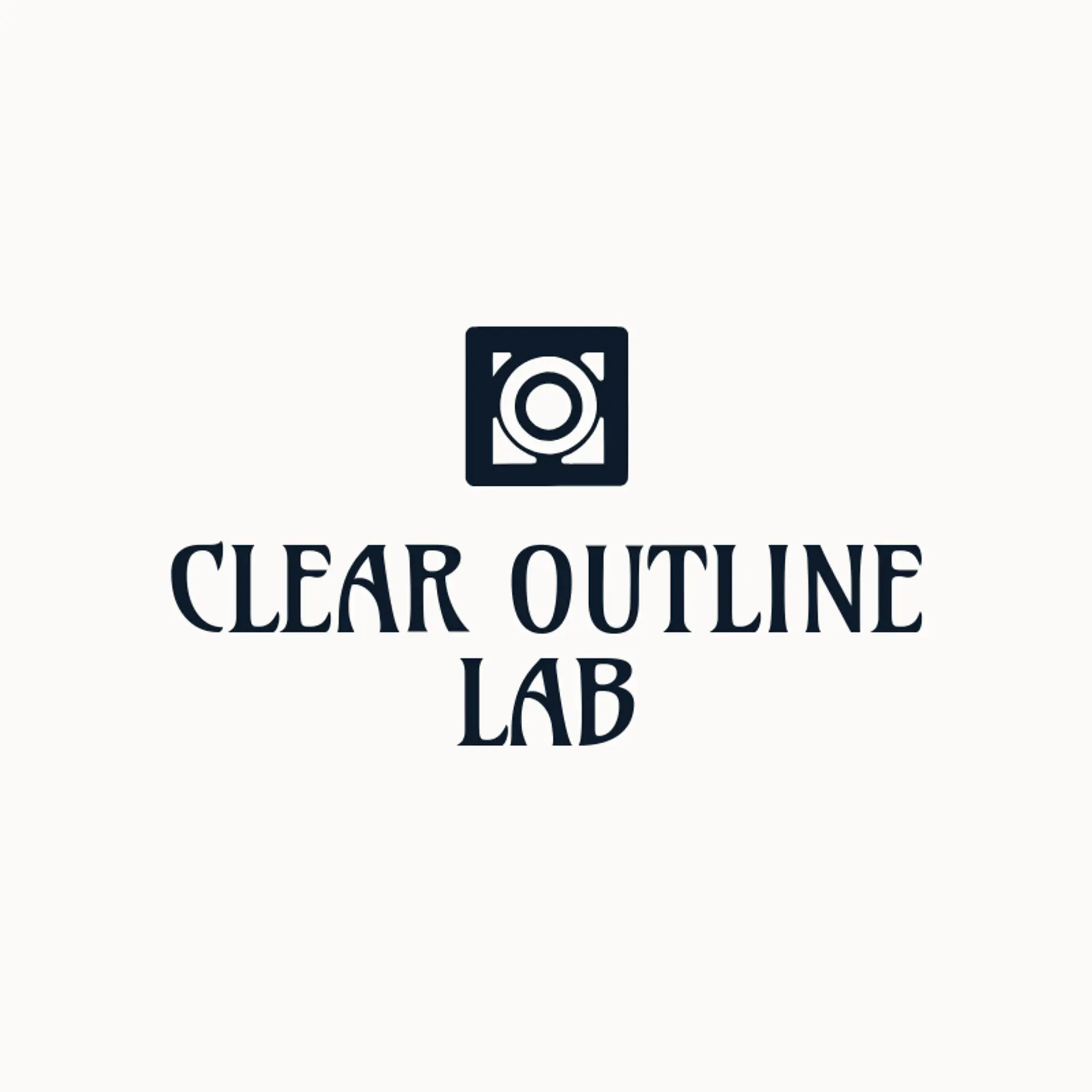 Clear Outline Lab logo for frame