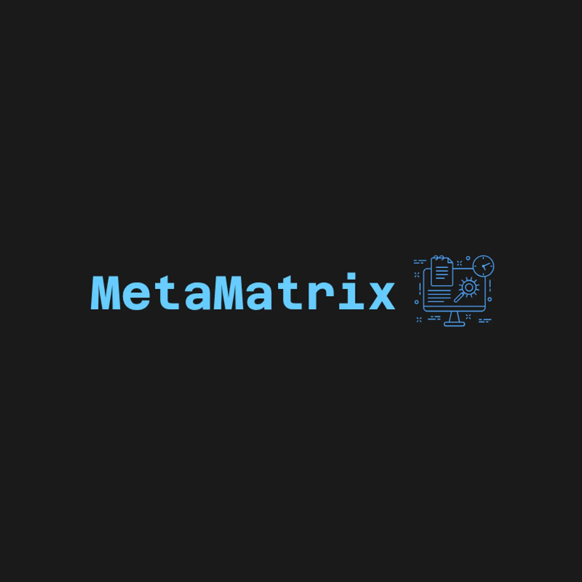MetaMatrix logo for digital tech