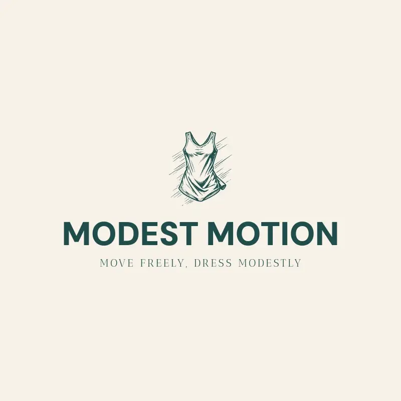 The blog name Modest Motion as a branded logo with a single color icon