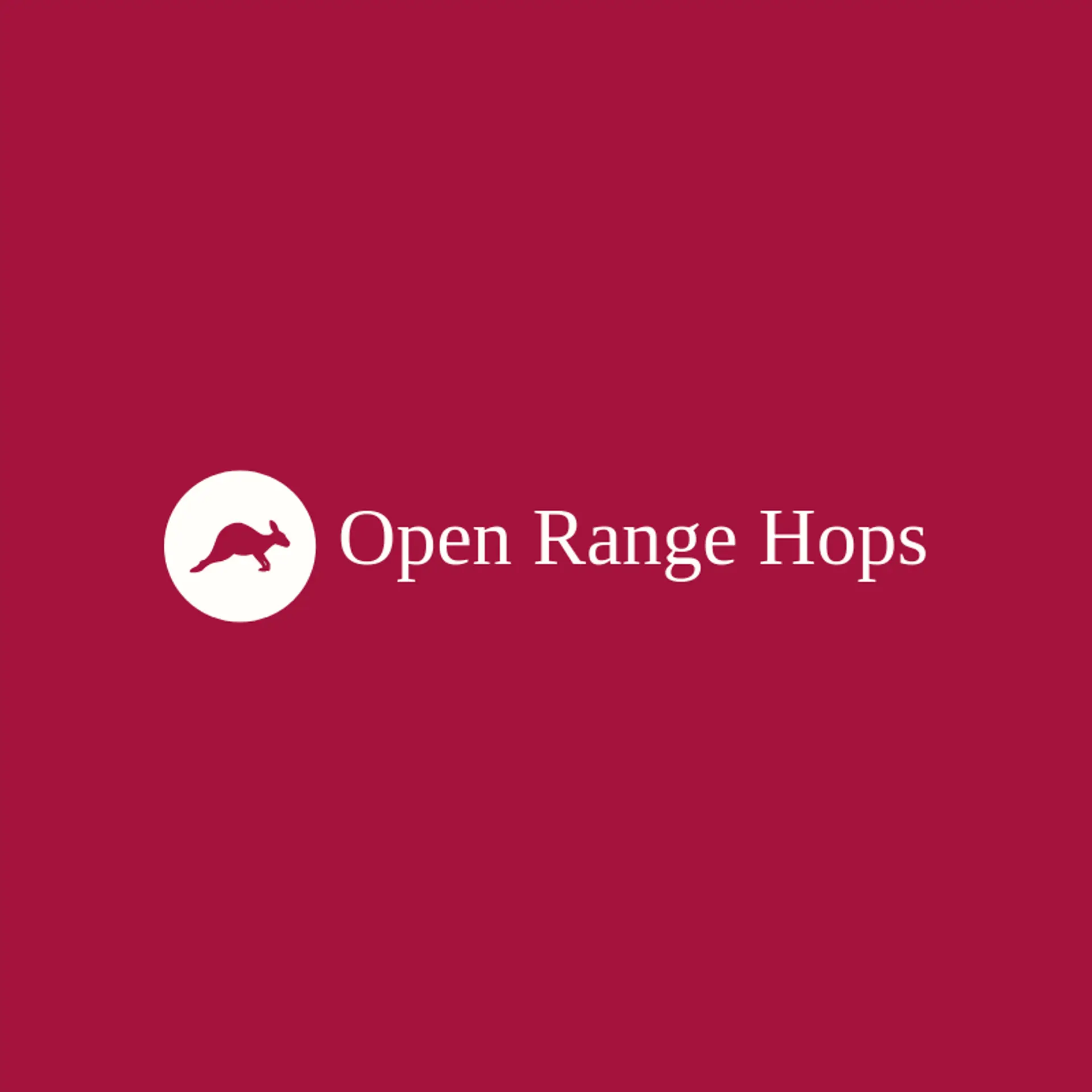 Open Range Hops logo for kangaroo