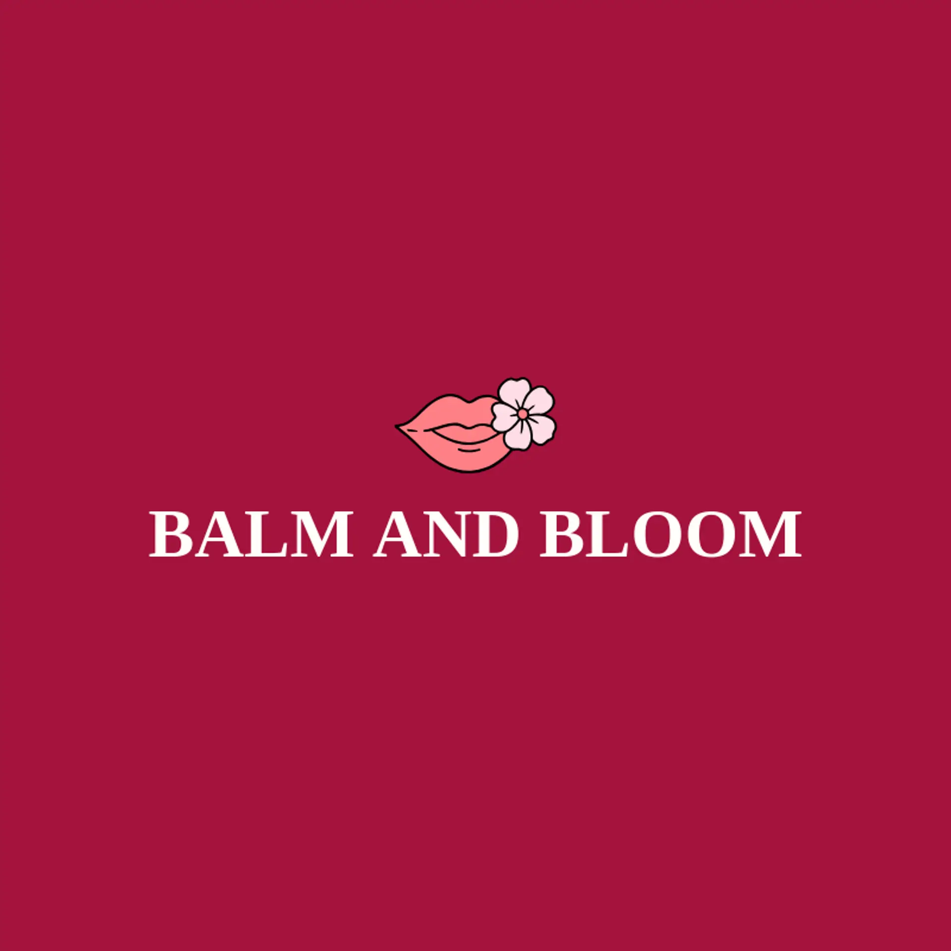 Balm and Bloom logo for lips