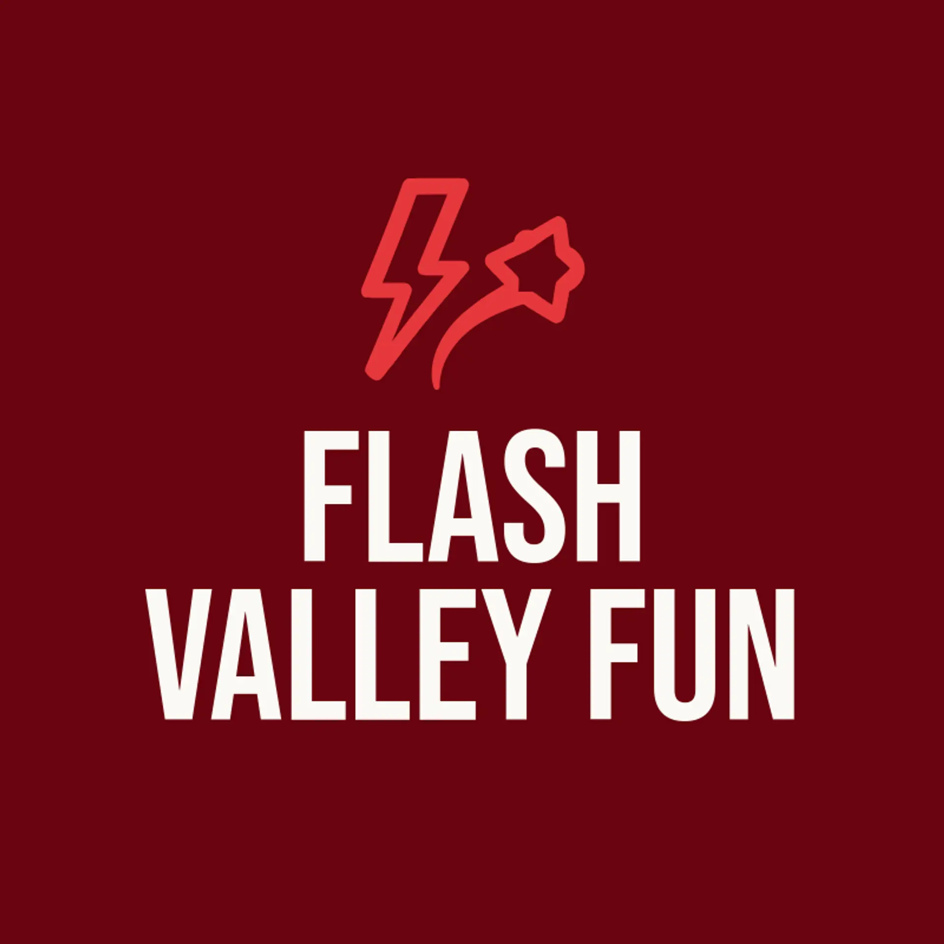 Flash Valley Fun logo for amusement park